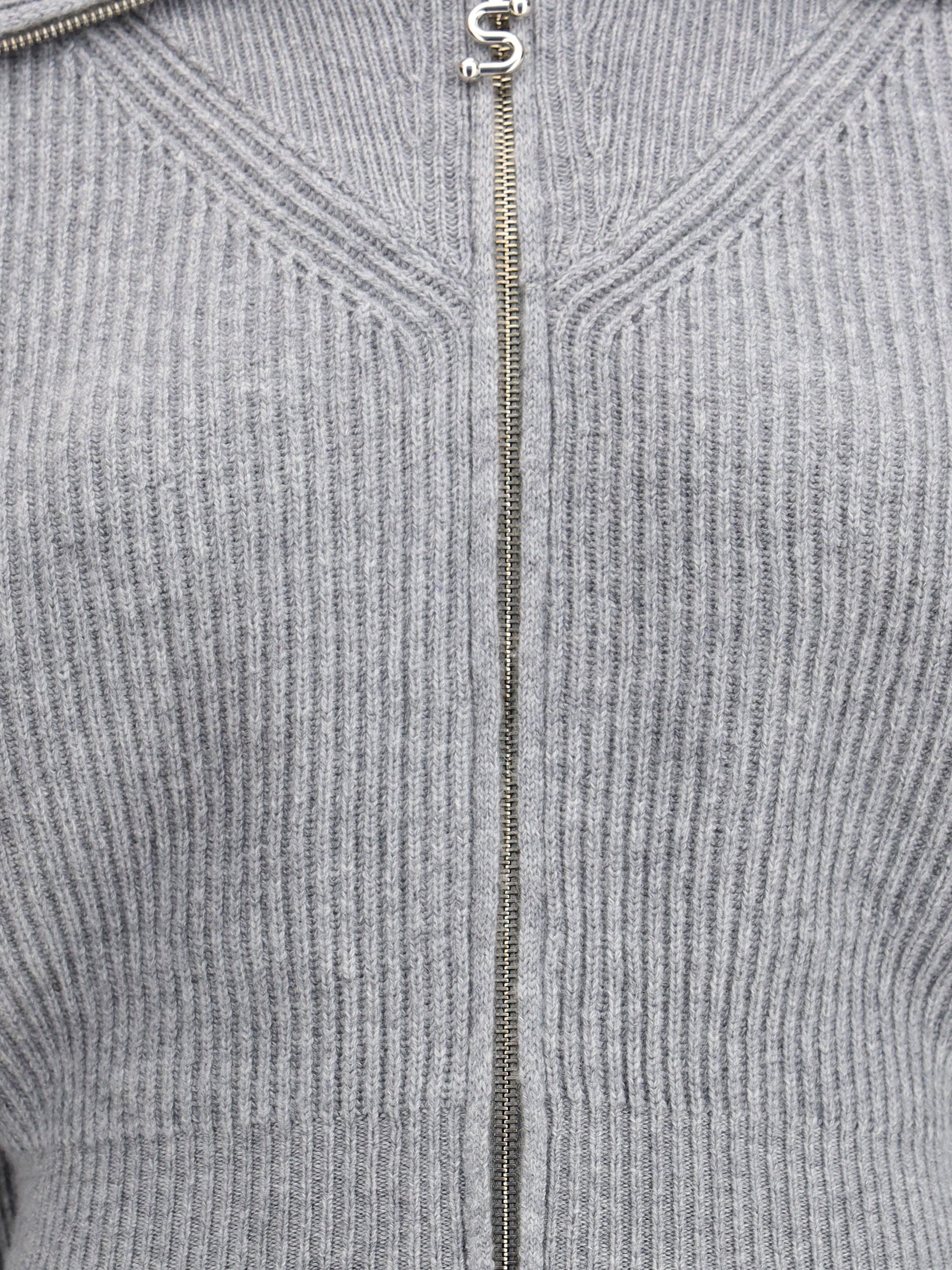 MAX MARA SPORTMAX M grey calipso cardigan