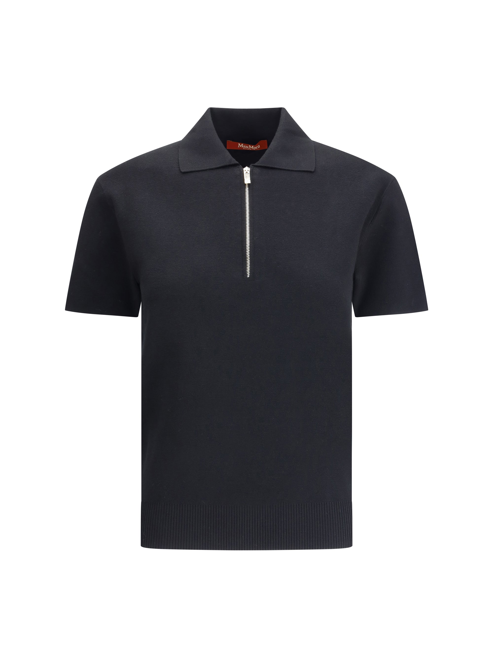 MAX MARA STUDIO M teti zip polo shirt
