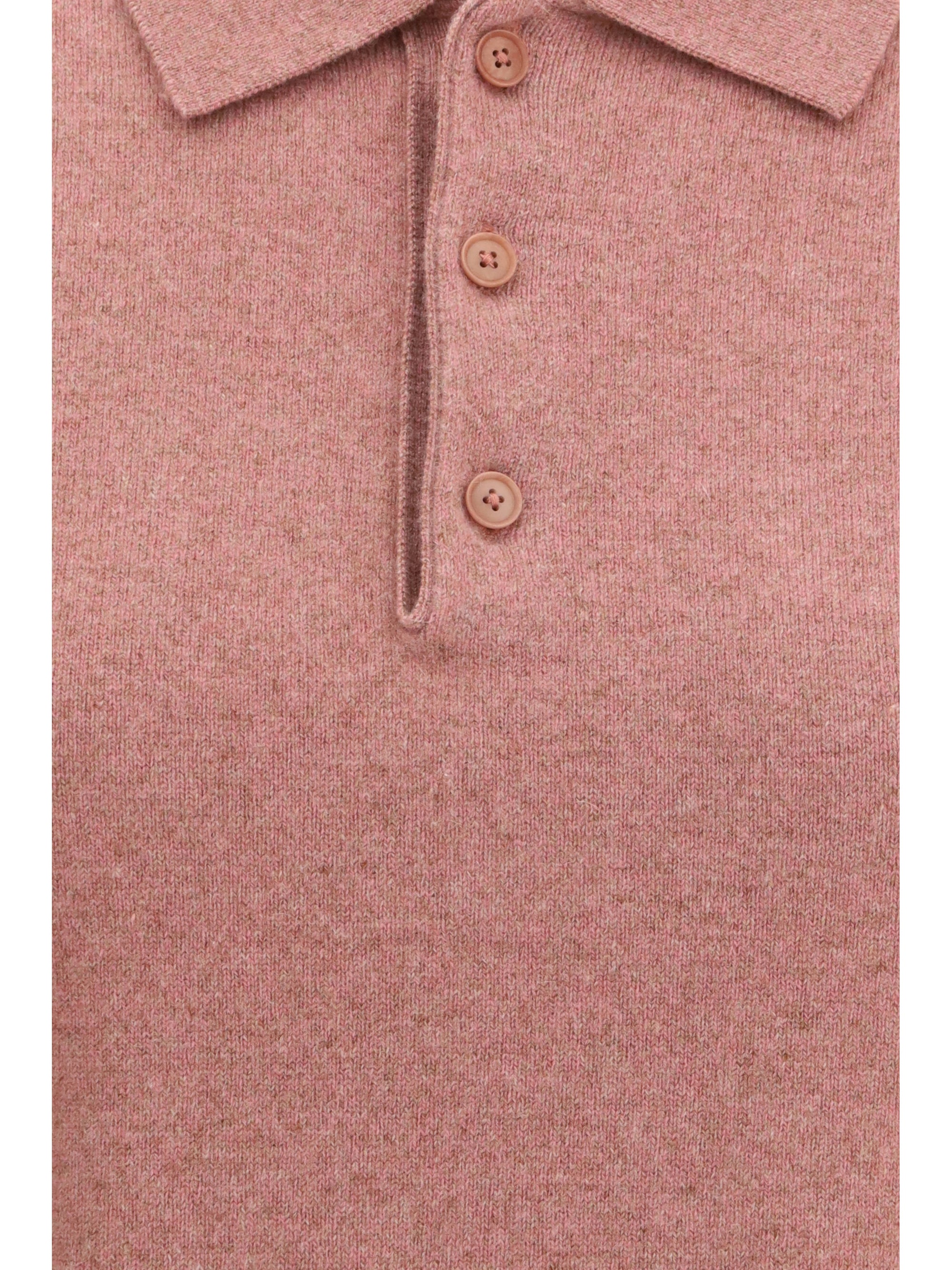 EXTREME CASHMERE OS cashmere polo sweater n°198 salamander