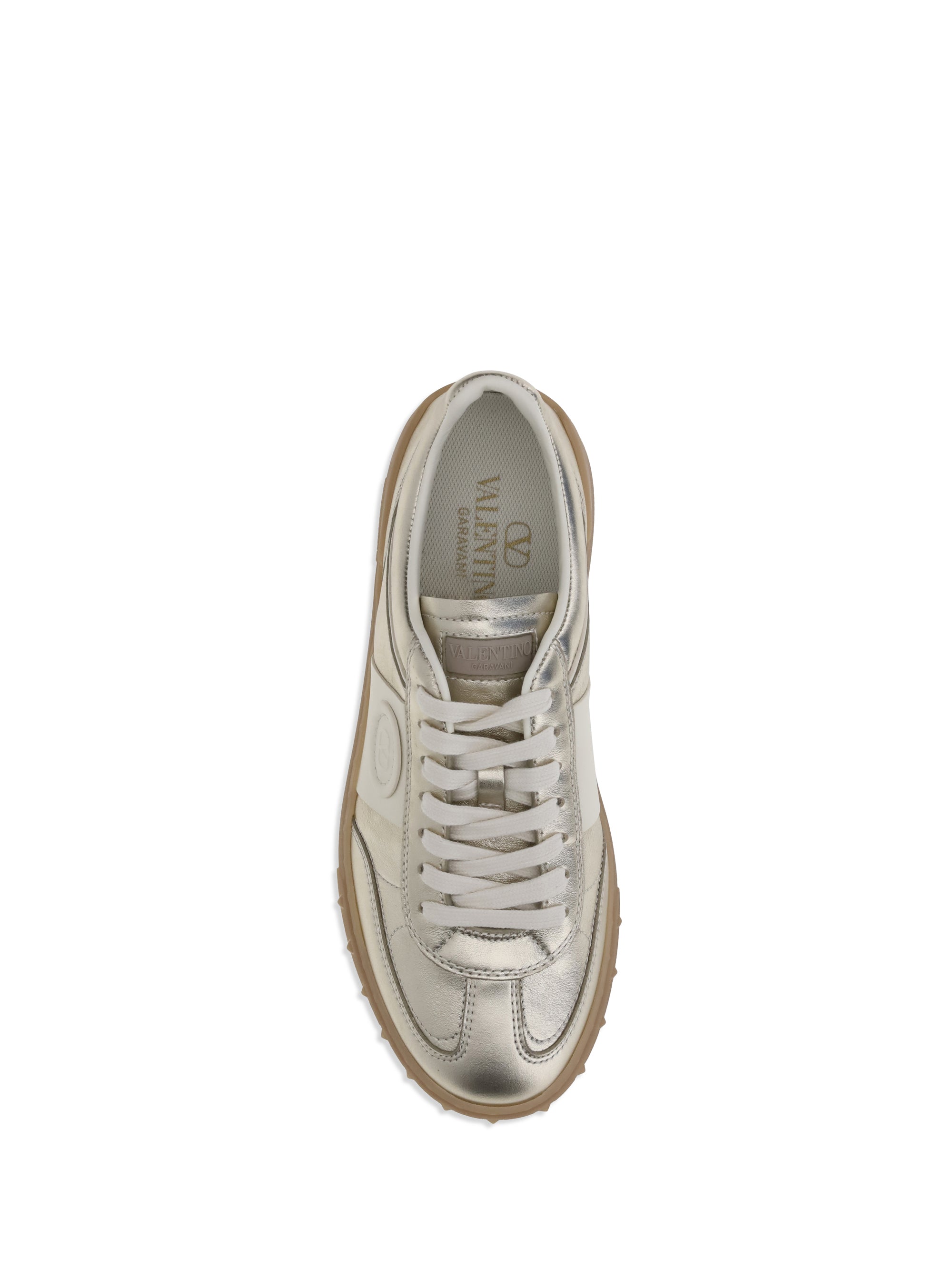 VALENTINO GARAVANI 36 laminated leather upvillage sneakers