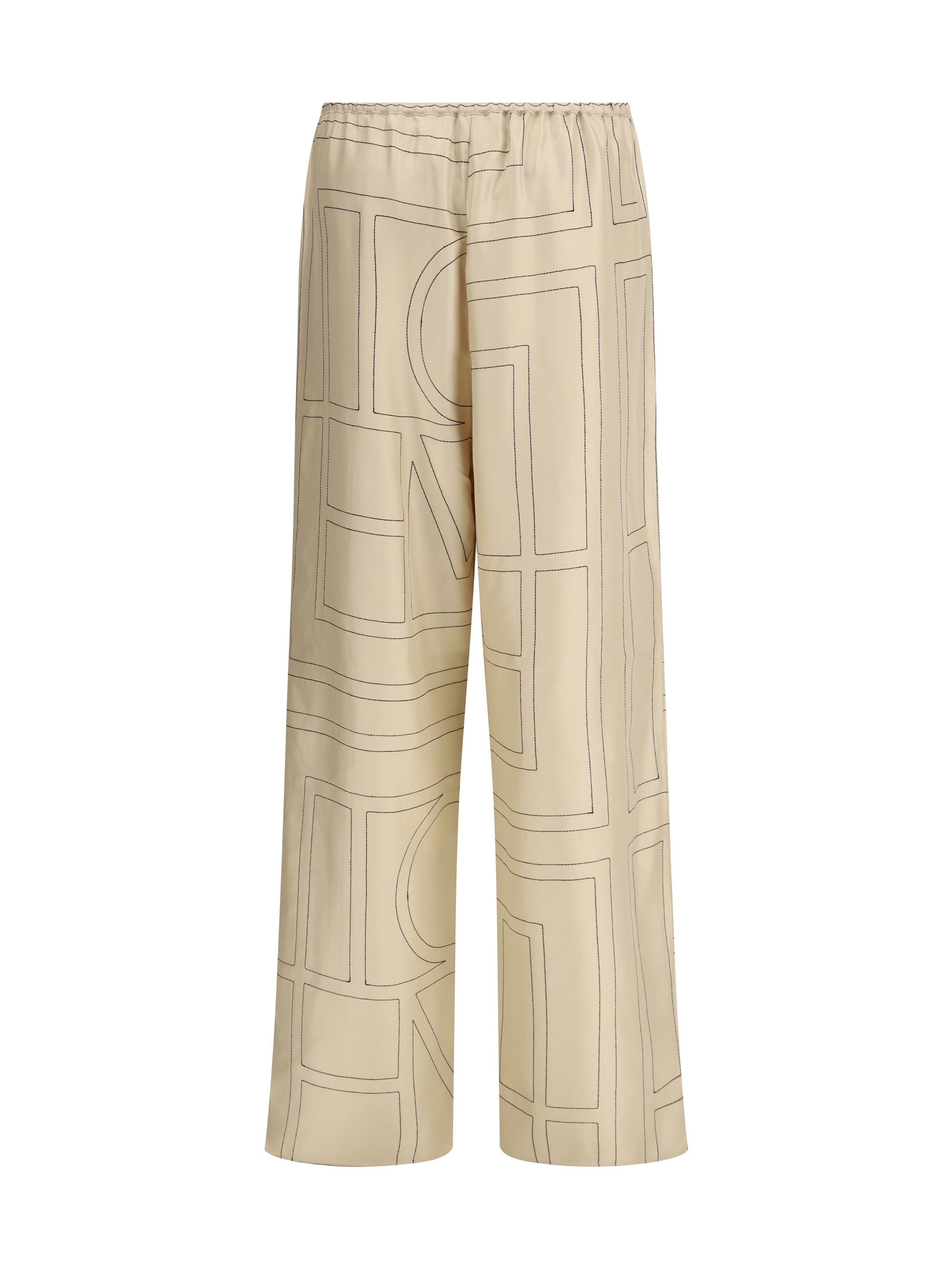 TOTEME 40 monogram silk pants