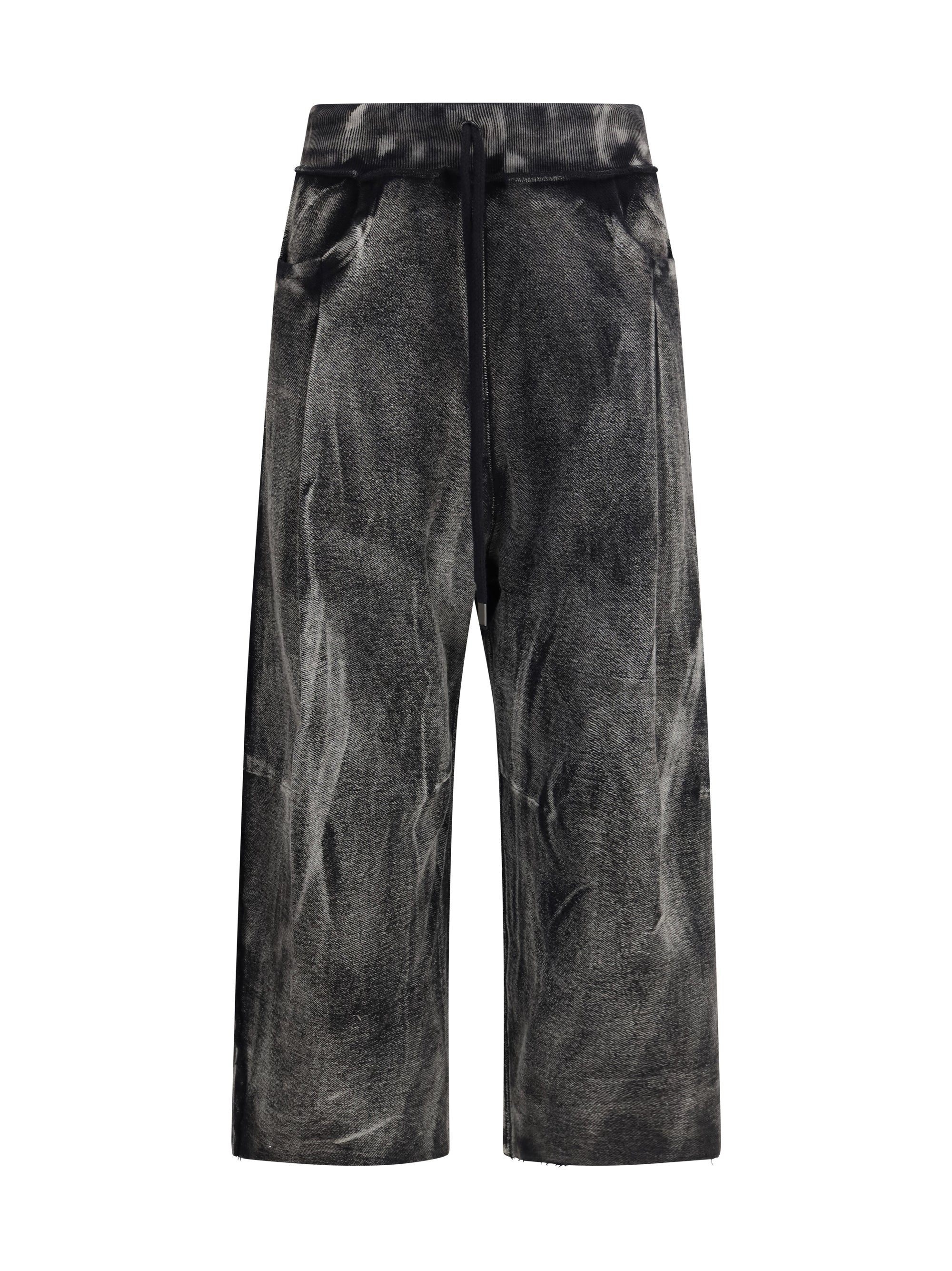 R13 M pleated cropped track pants