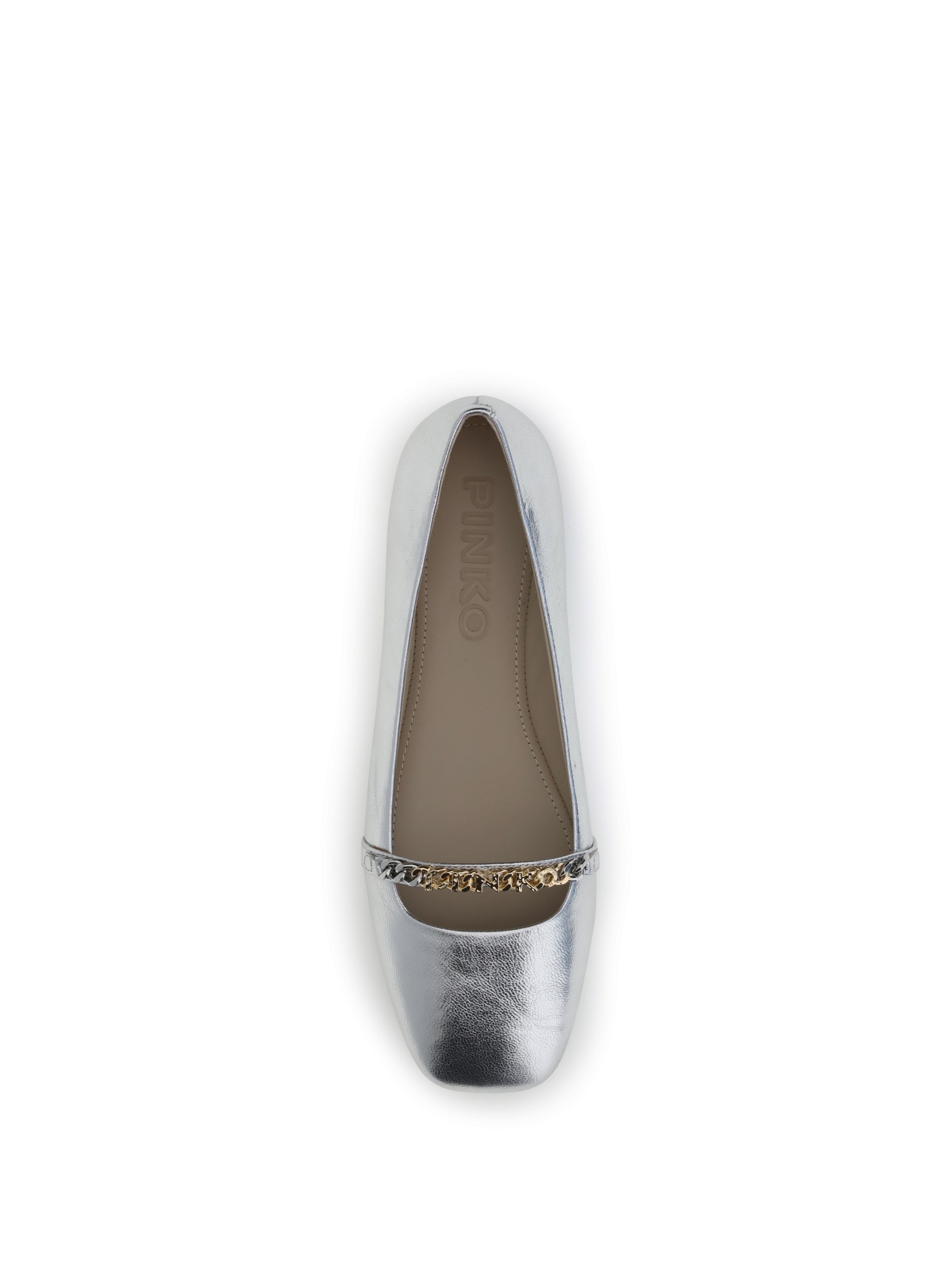 PINKO 36 metallic ballerinas