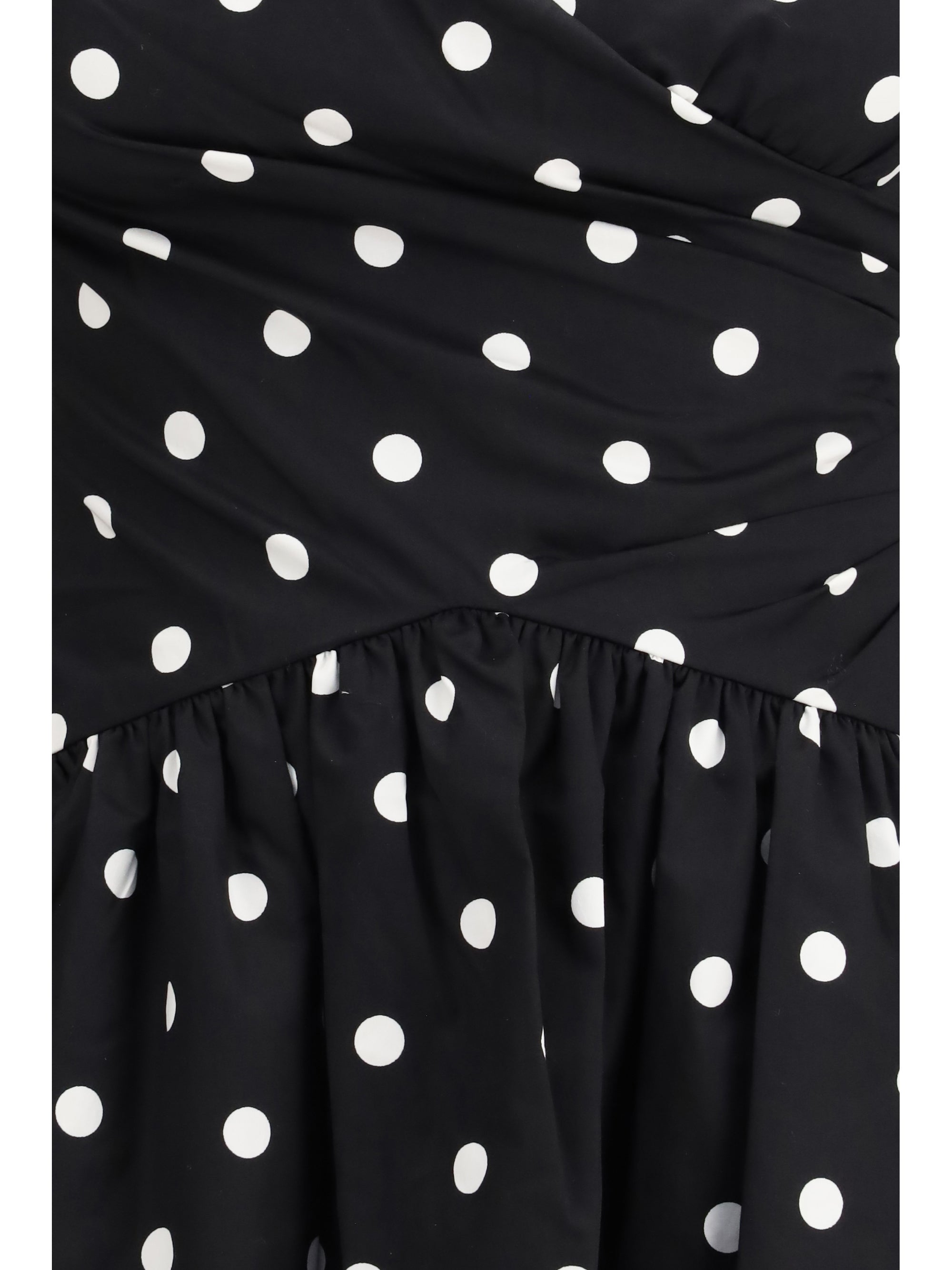 SELF-PORTRAIT 6 polka dot cotton mini dress