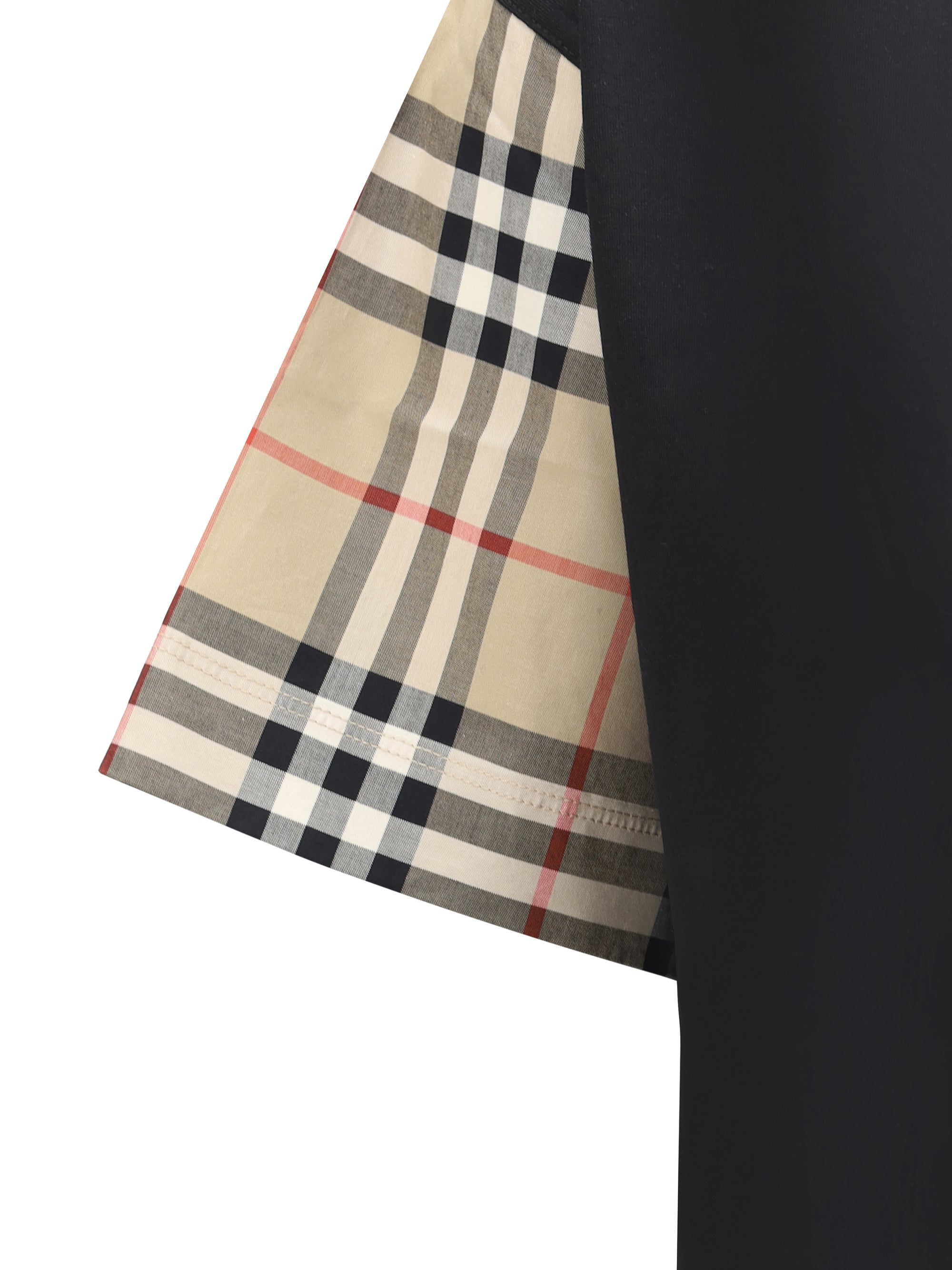 BURBERRY S check archive sleeve t-shirt