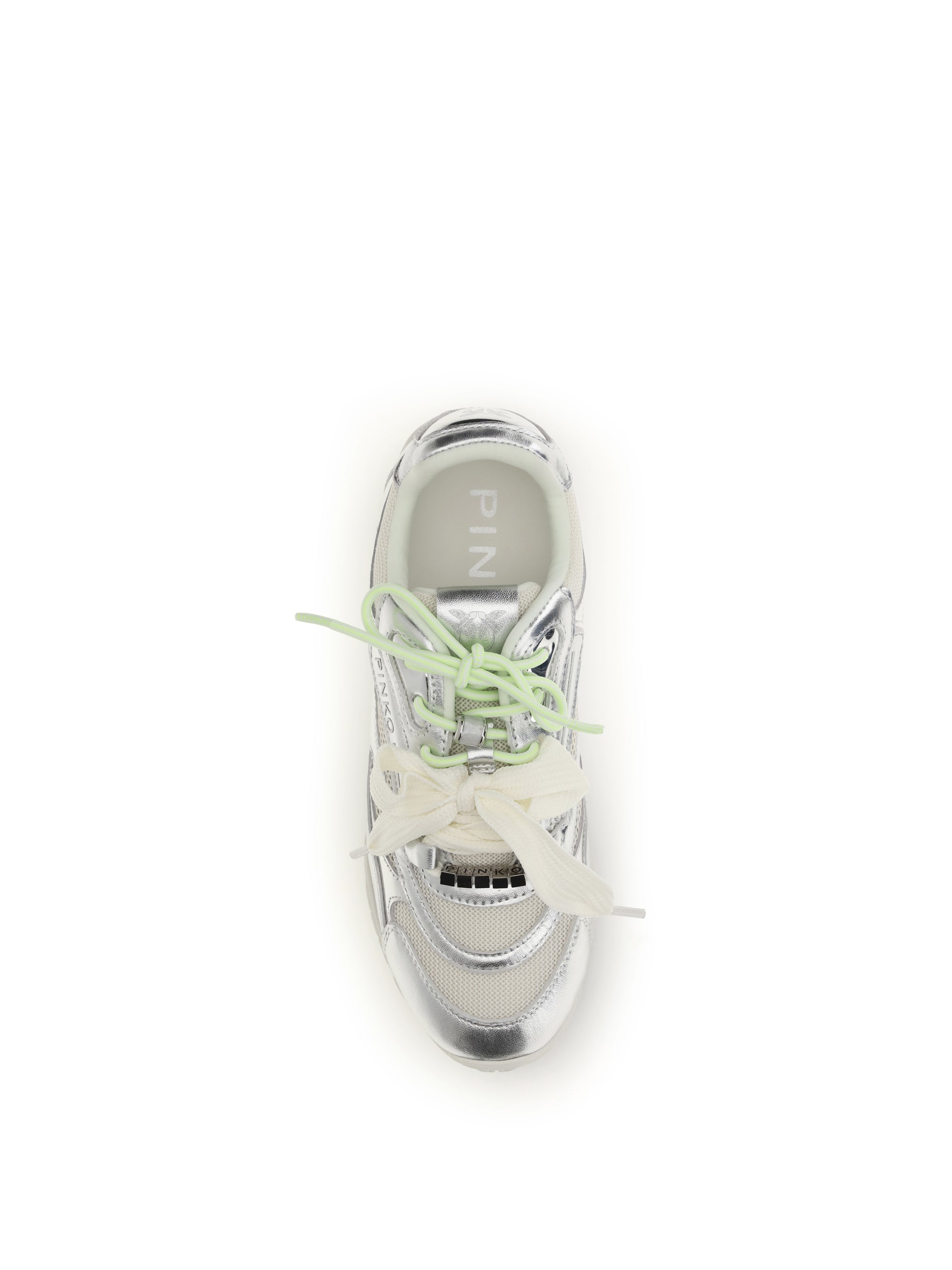 PINKO 36 yulia sneakers in mesh with leather inserts