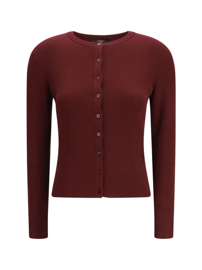 ribbed viscose cardigan
