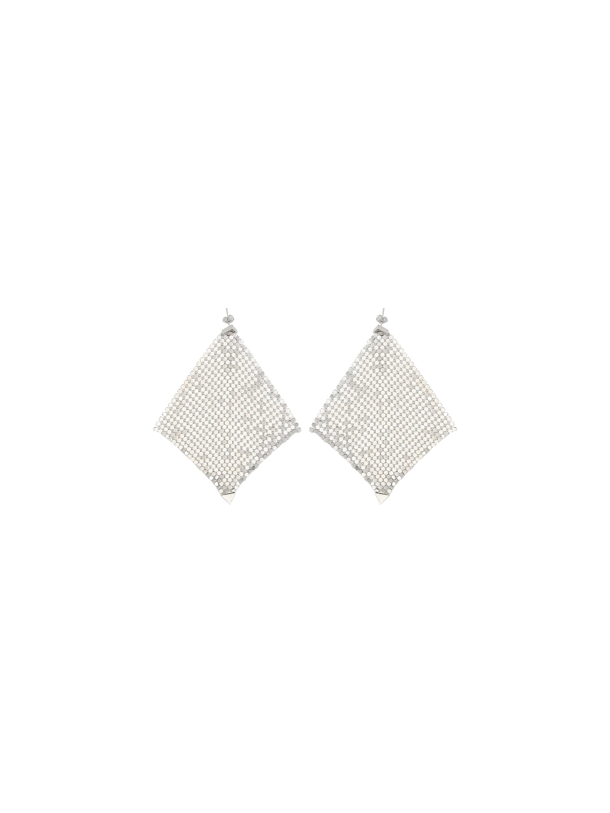 RABANNE OS pixel chainmail earrings