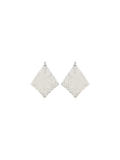pixel chainmail earrings