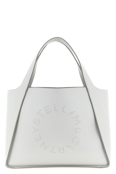 logo tote shopping bag in grainy alter mat