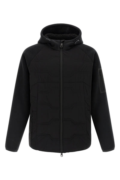 hole19 hybrid plush effect fleece jacket