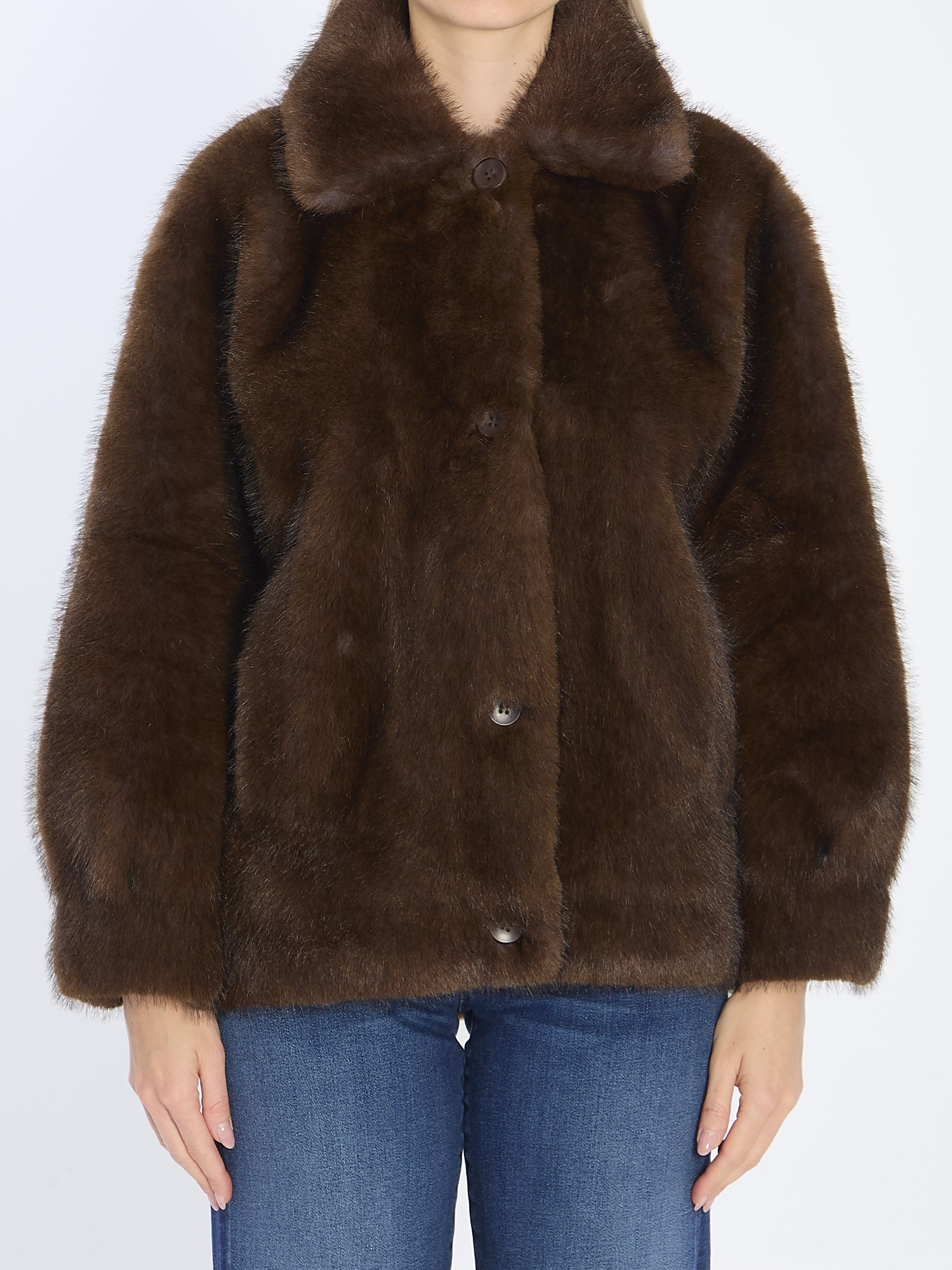 VALENTINI 40 eco-fur jacket