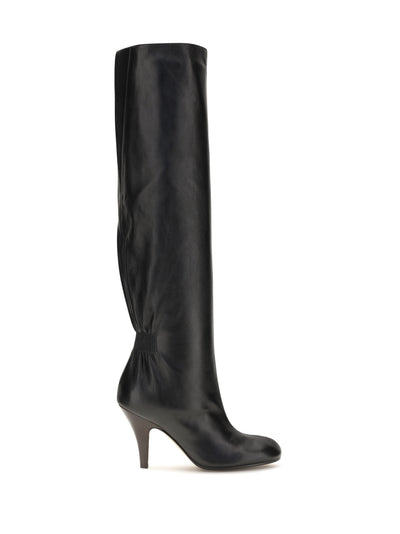 leather high boots