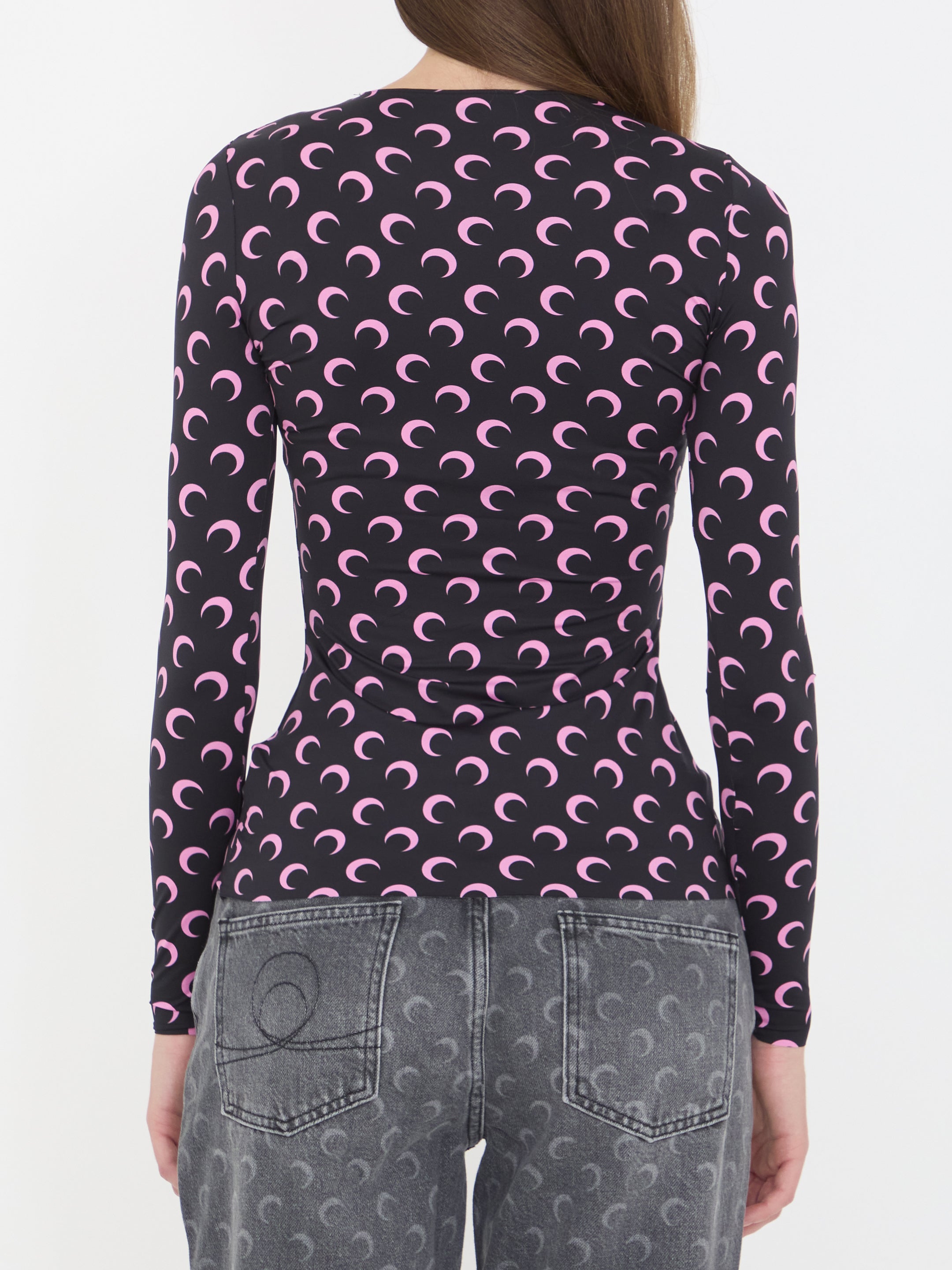MARINE SERRE M moon jersey top