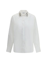 ALEXANDER MCQUEEN 44 long-sleeved shirt with embellished collar