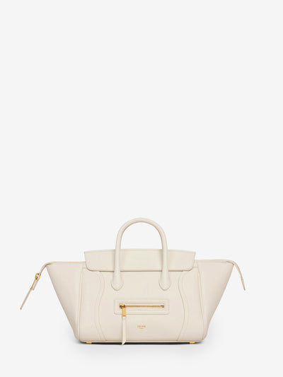 white cotton small new luggage bag