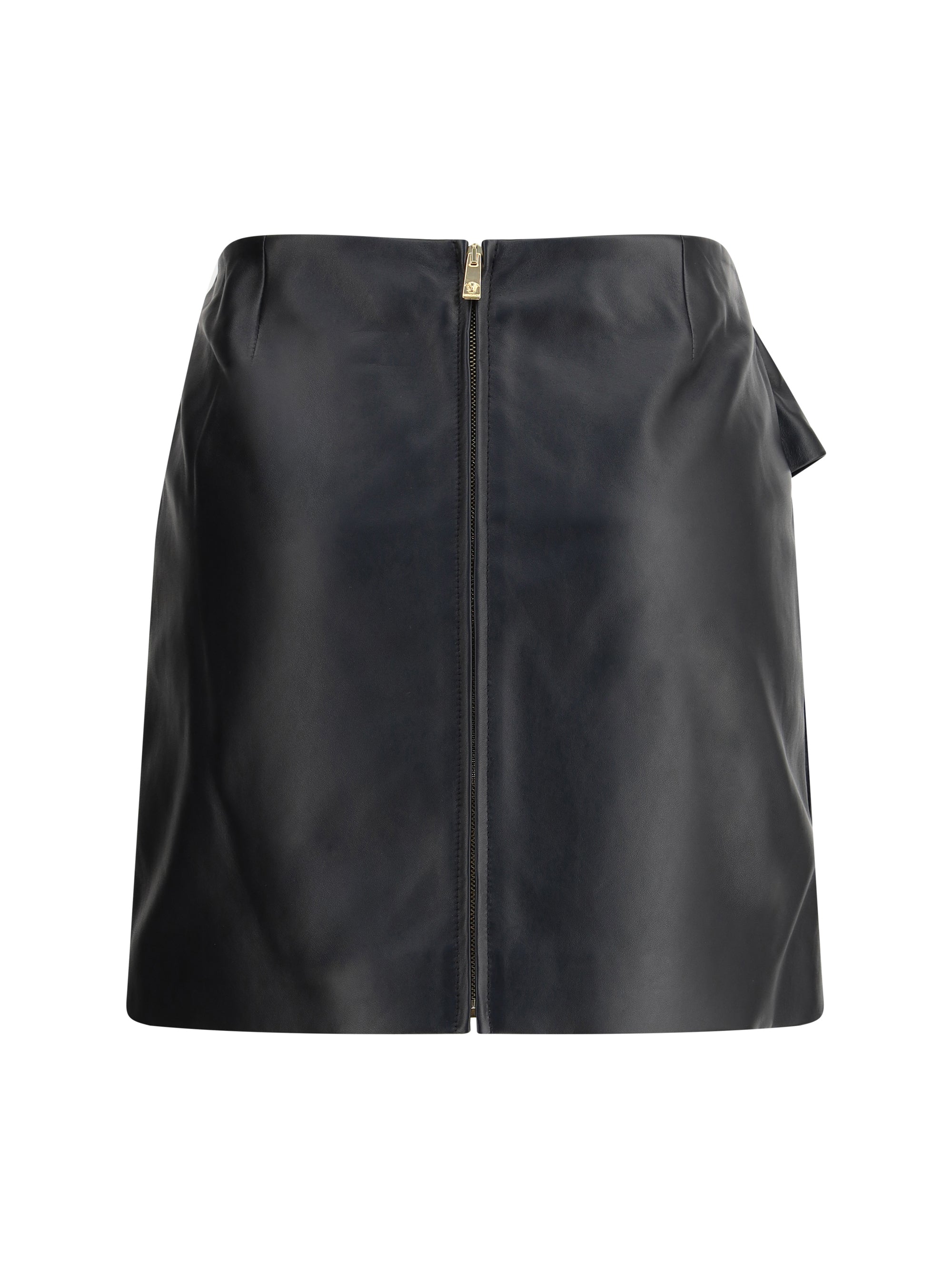 VERSACE 42 lambskin miniskirt