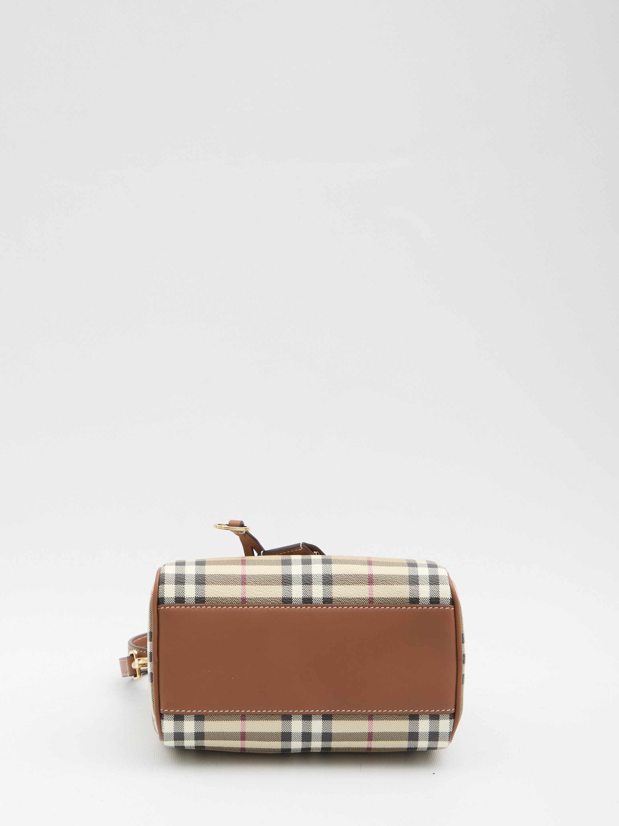 BURBERRY OS mini check bowling bag