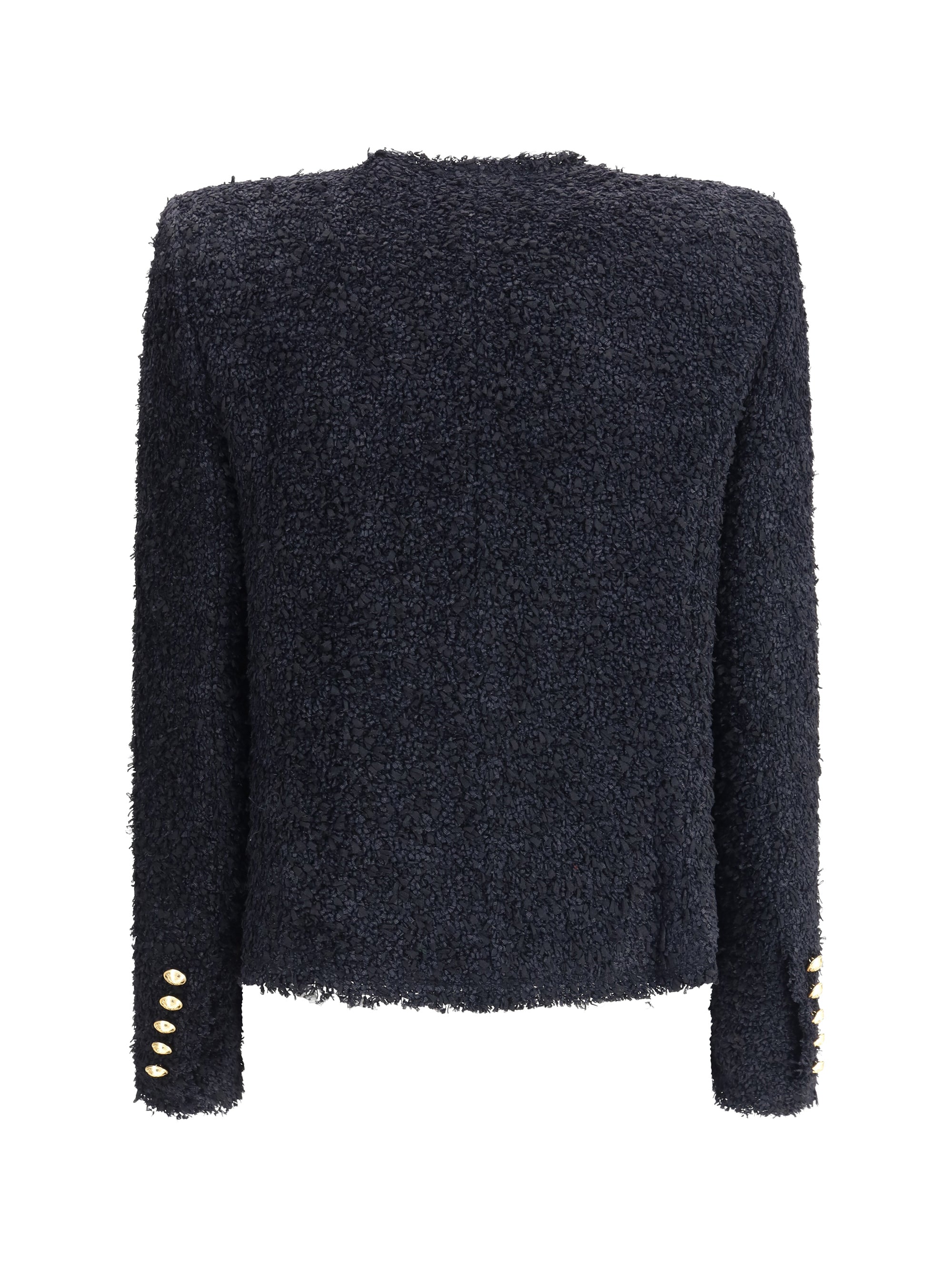 BALMAIN 36 tweed spencer jacket