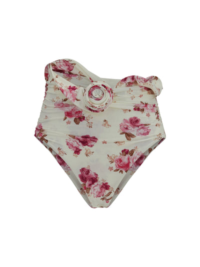 shaping floral-print bikini bottom