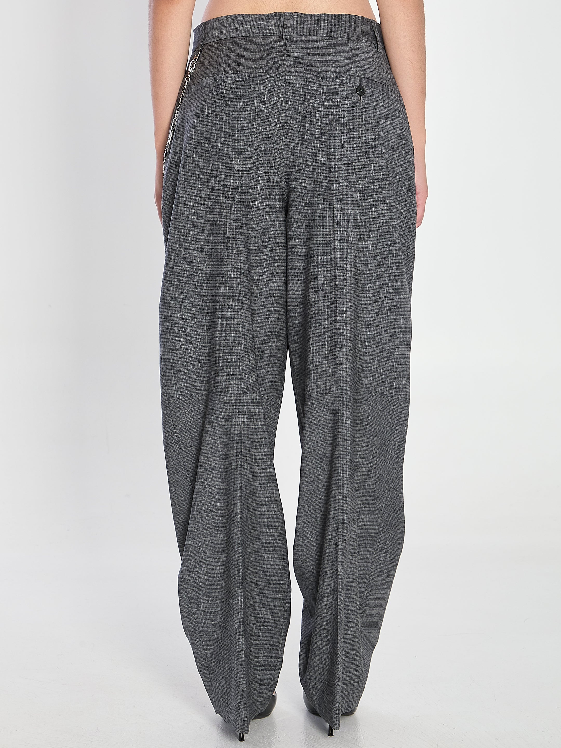 ALEXANDER WANG 04 grey wool-blend trousers