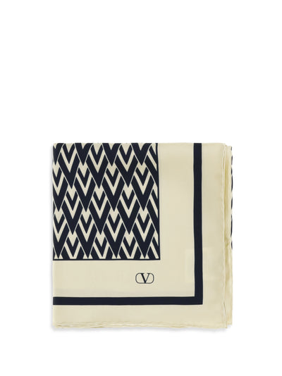 toute la v silk scarf
