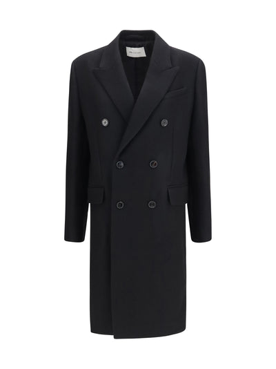 double-breasted wool coat