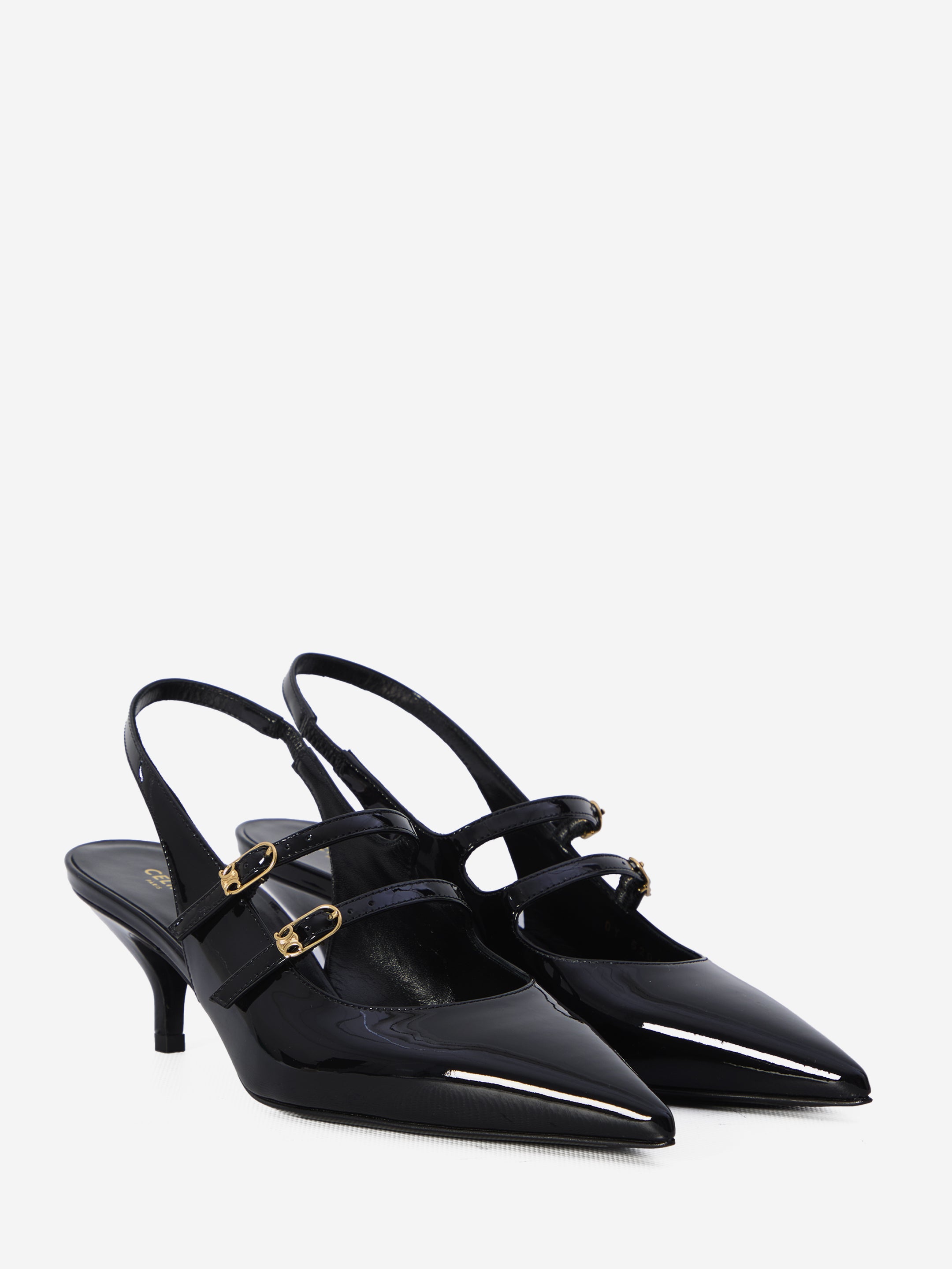 CELINE 36½ mary jane slingback pumps