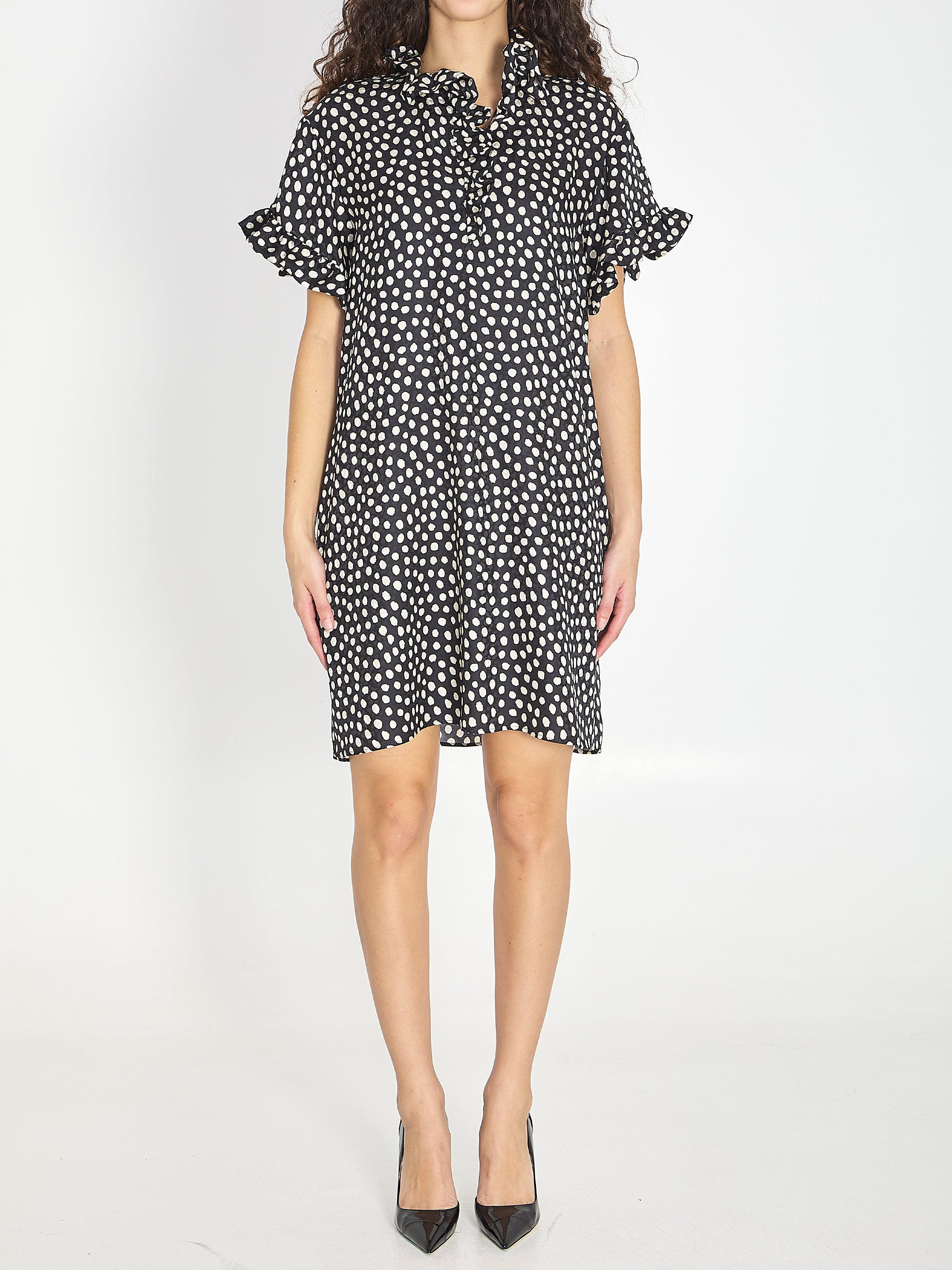 CHLOE 38 short-sleeve mini dress