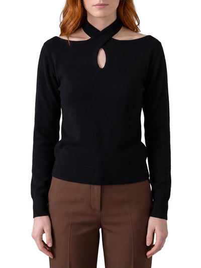 cross-neck top