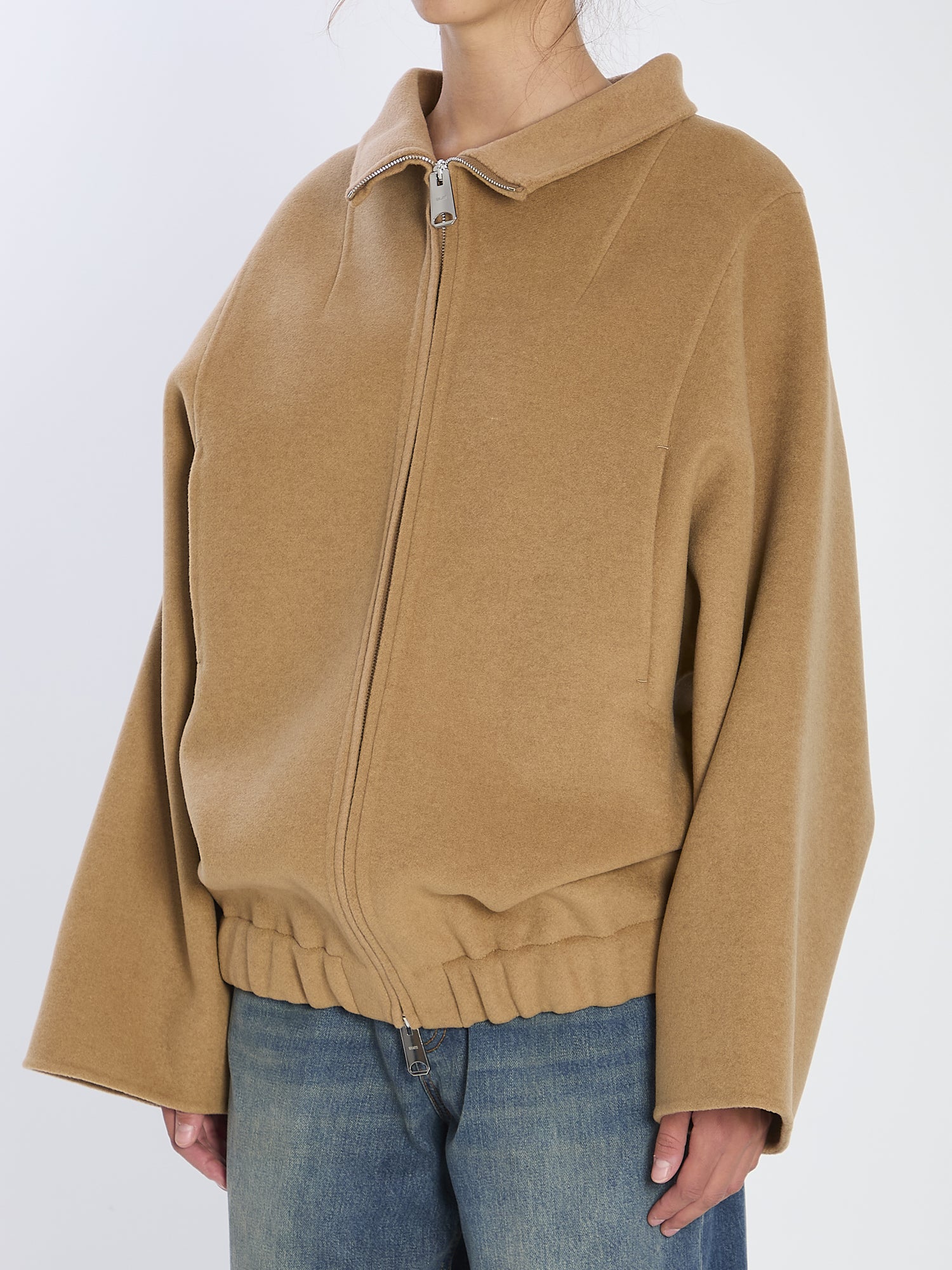 KHAITE S garret jacket in camel