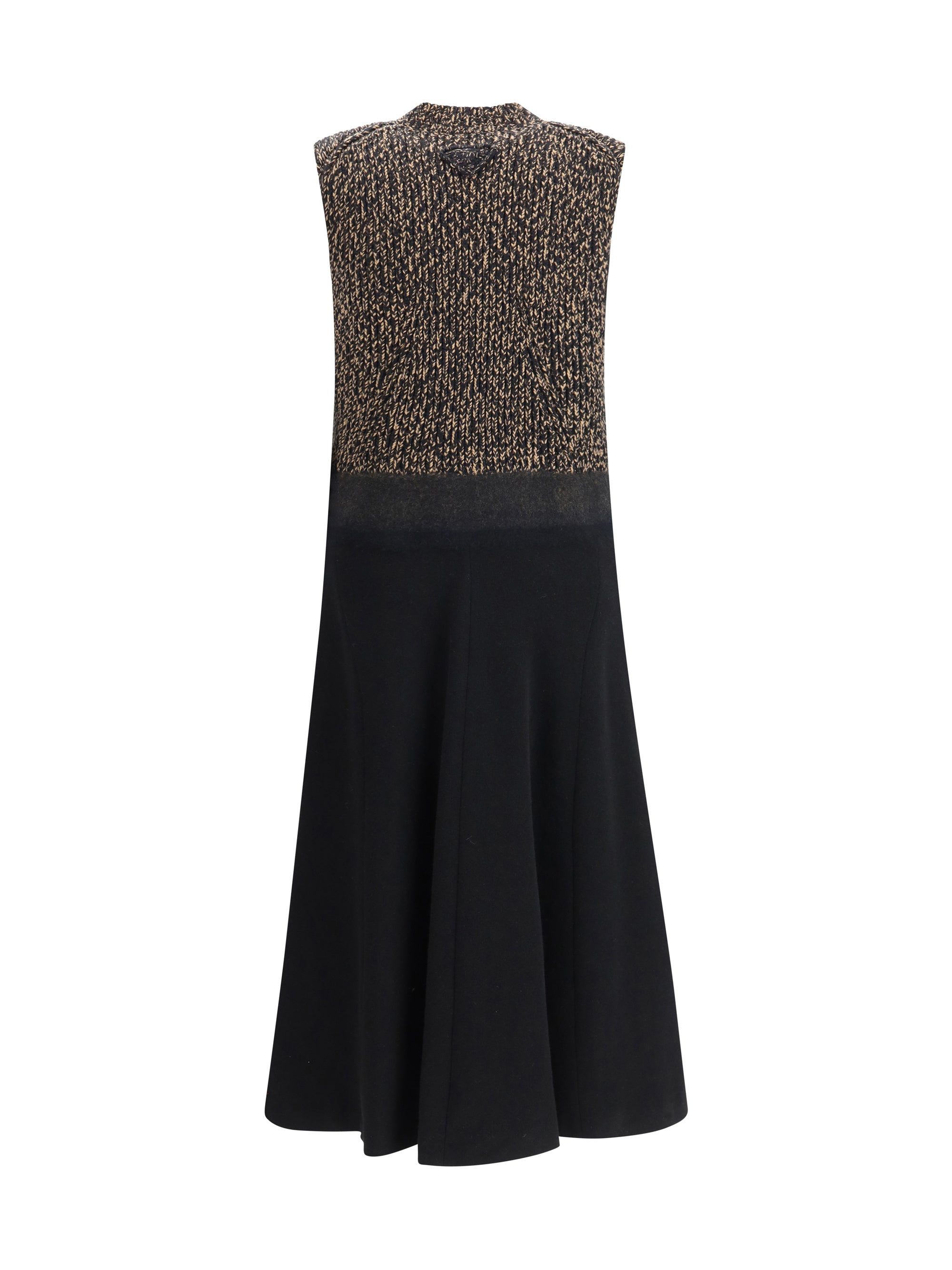 PRADA 40 shetland wool and cashmere dress