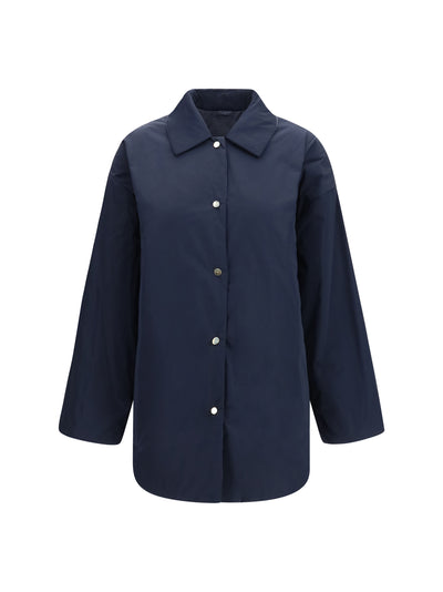 reversible padded jacket in radzmir and water repellent canvas