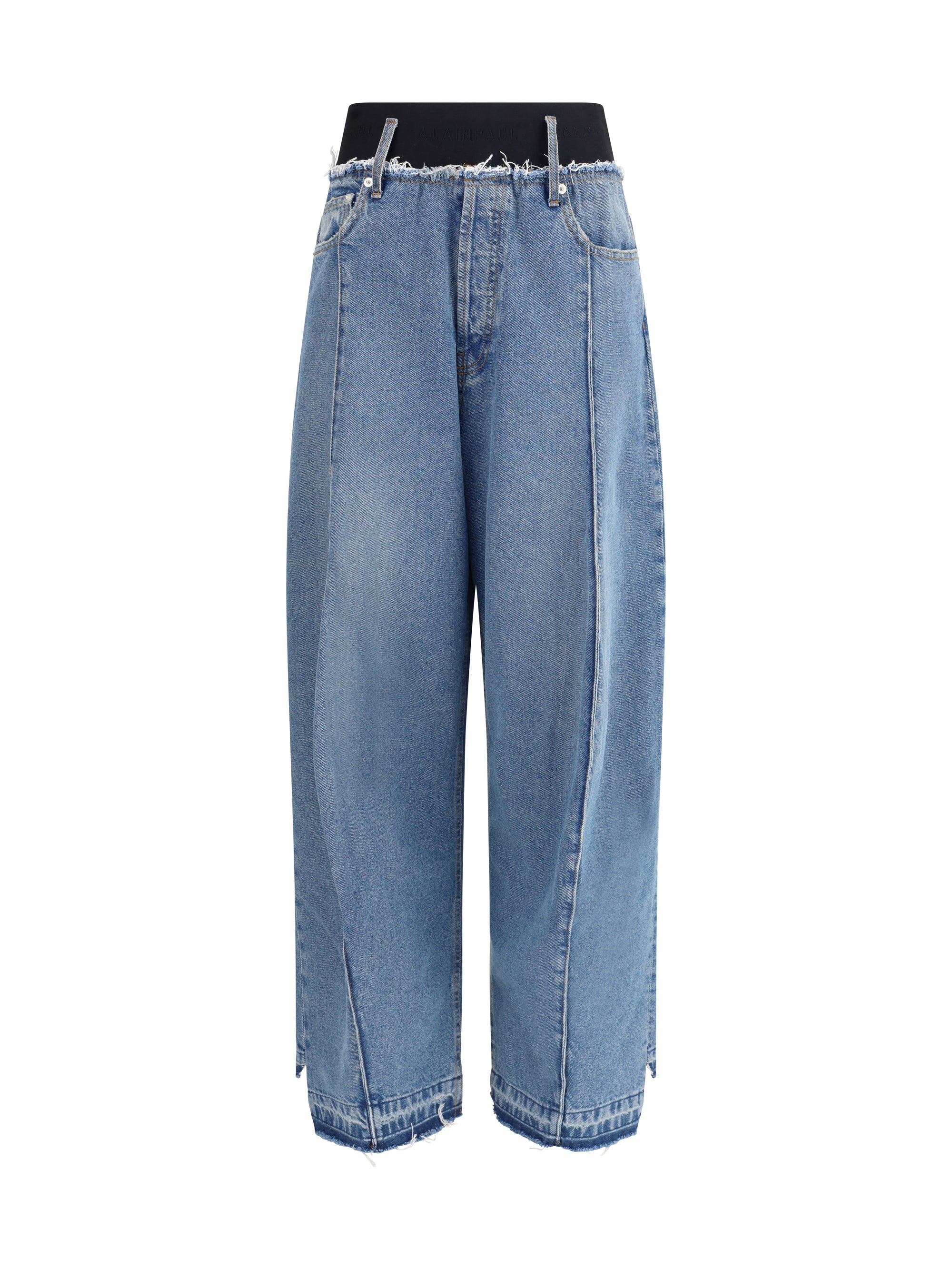 ALAIA S elastic waist jeans