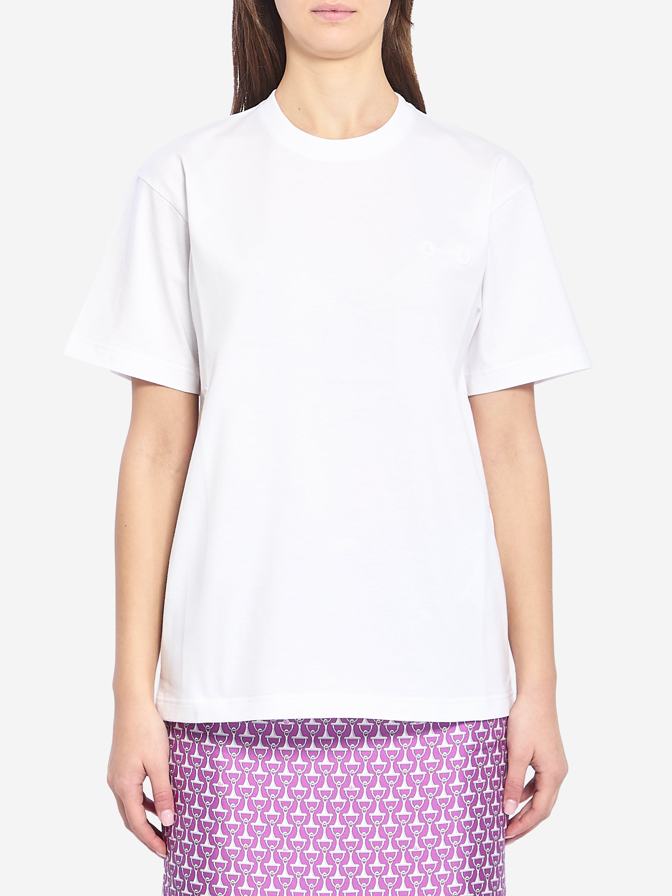 GUCCI XS cotton jersey t-shirt with embroidery