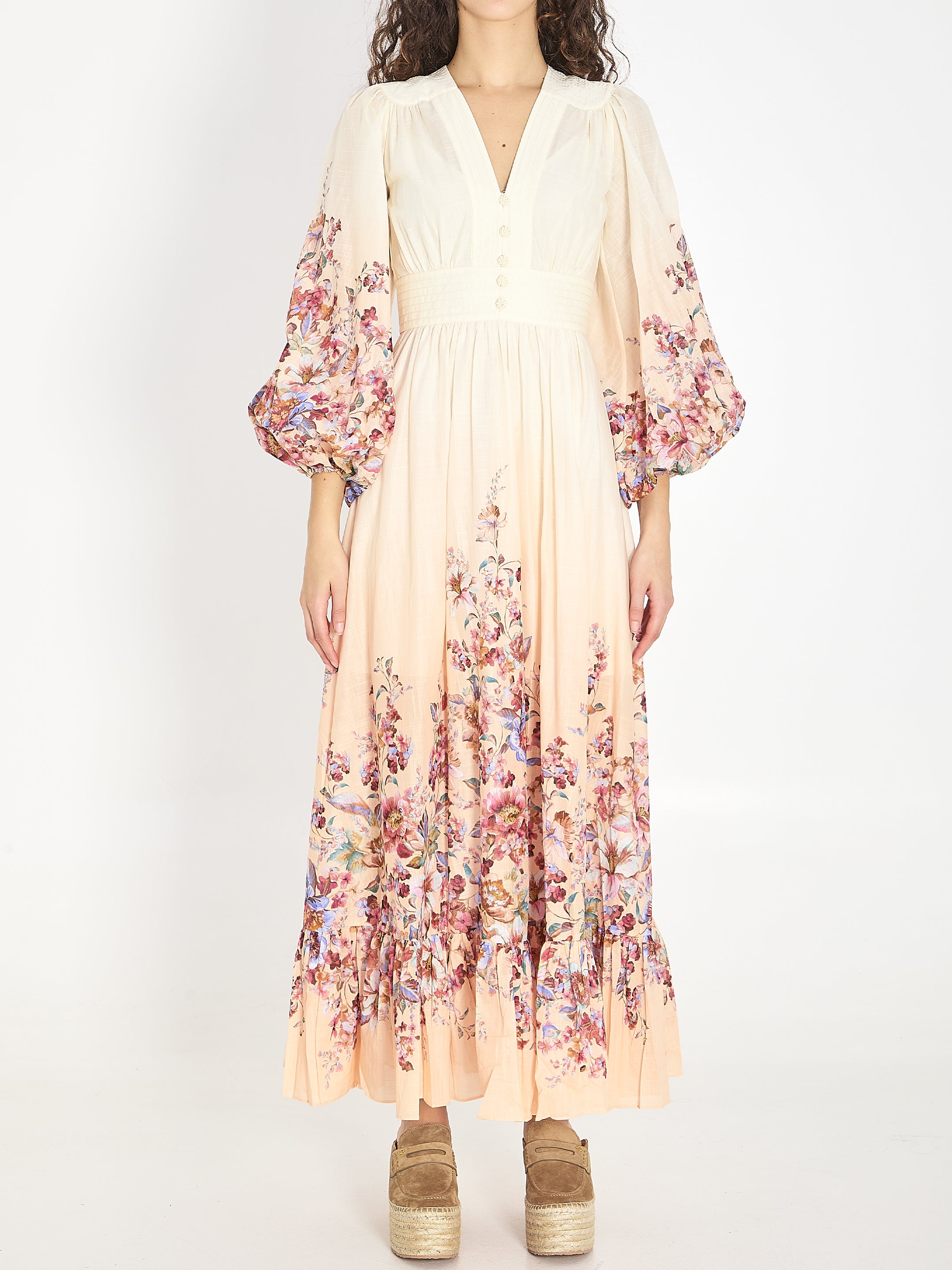 ZIMMERMANN 0 awaken plunge maxi dress