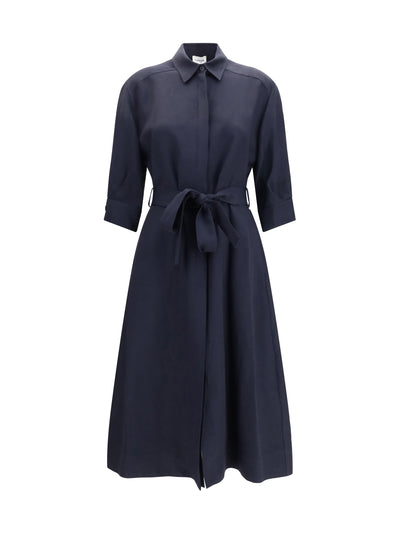 belted shirt dress