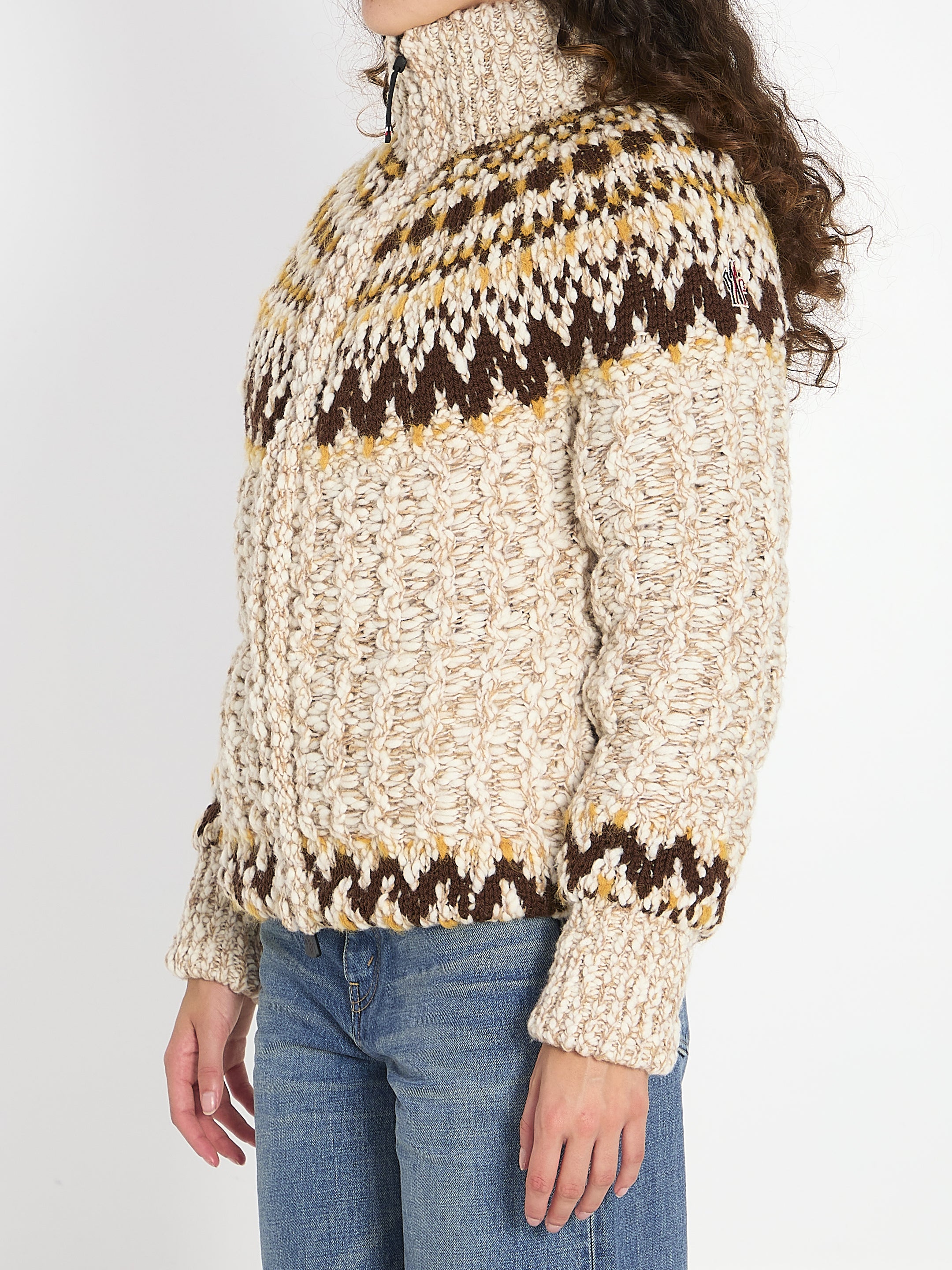 MONCLER GRENOBLE M girose padded cardigan