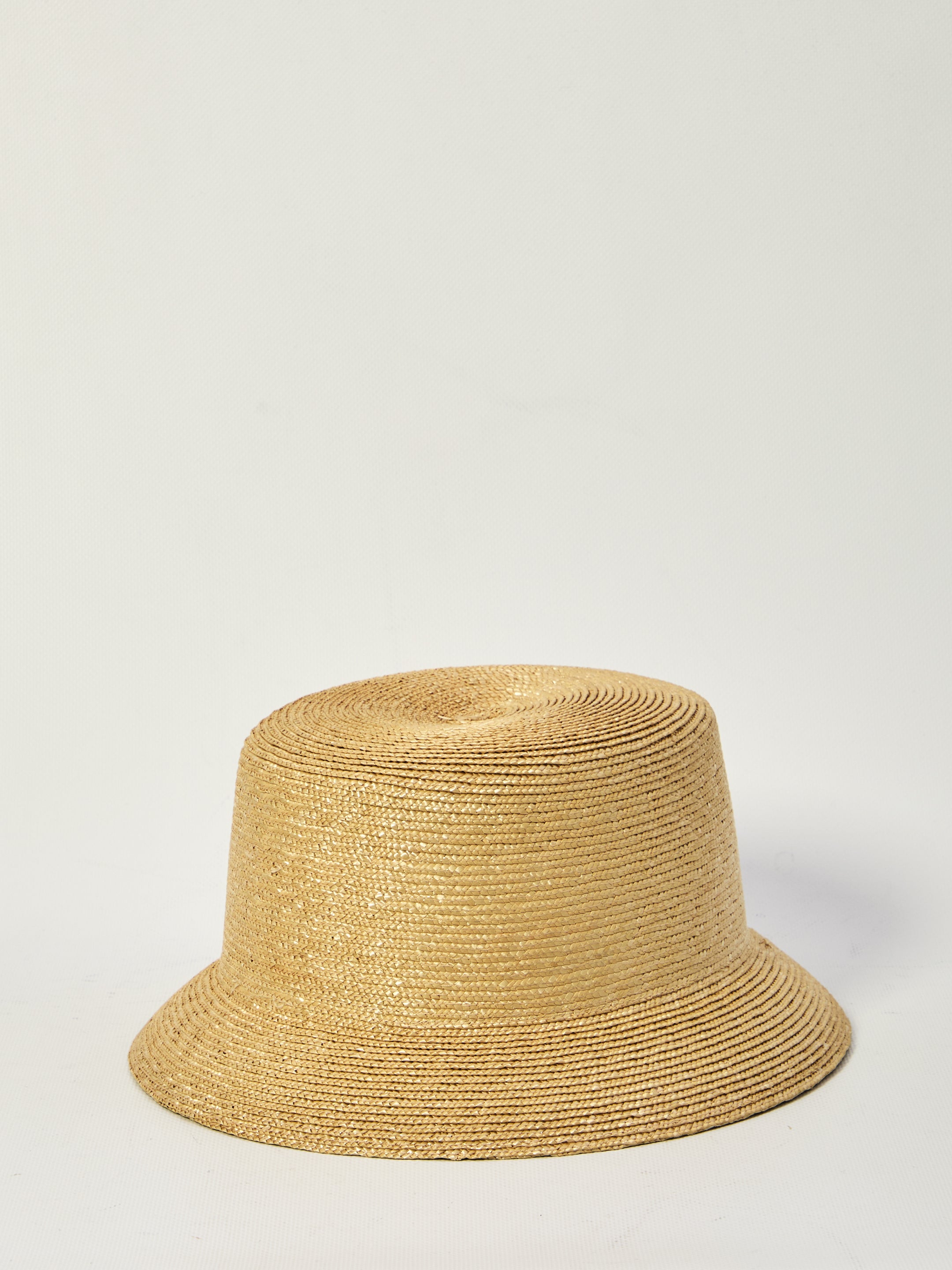 SAINT LAURENT 56 woven straw fedora hat