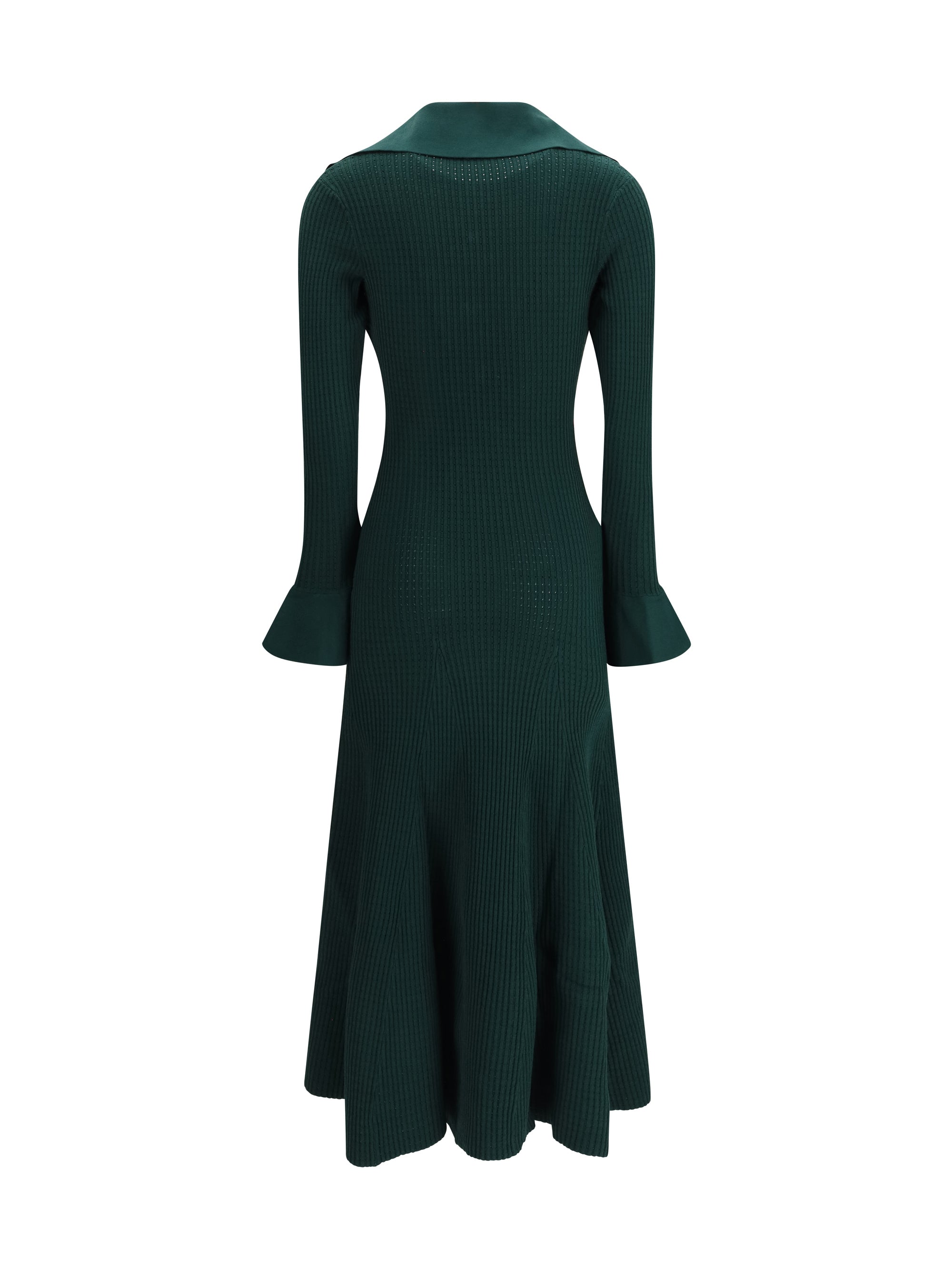 SELF-PORTRAIT M keyhole knit midi dress
