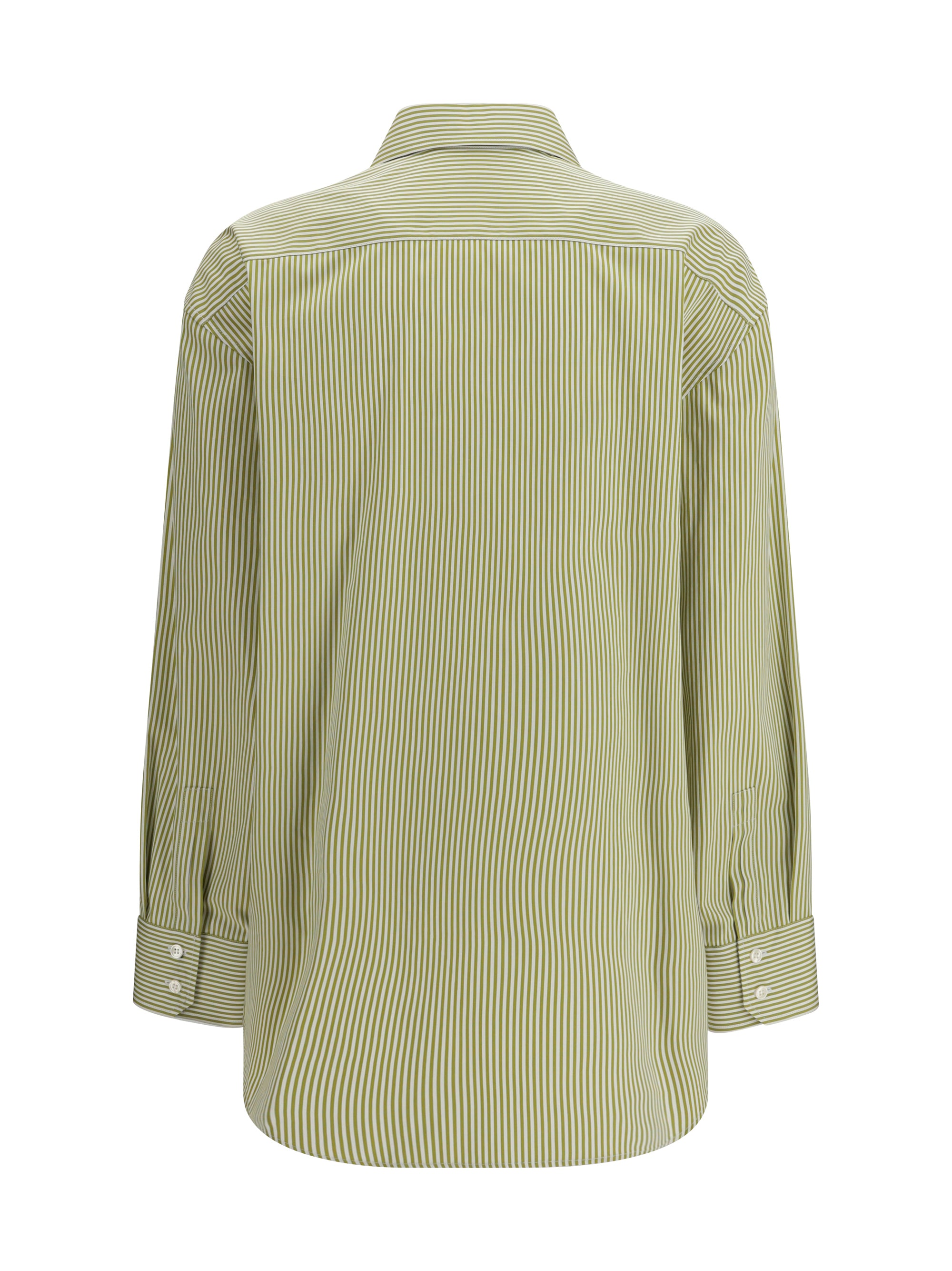 SAINT LAURENT 38 vertical striped button shirt