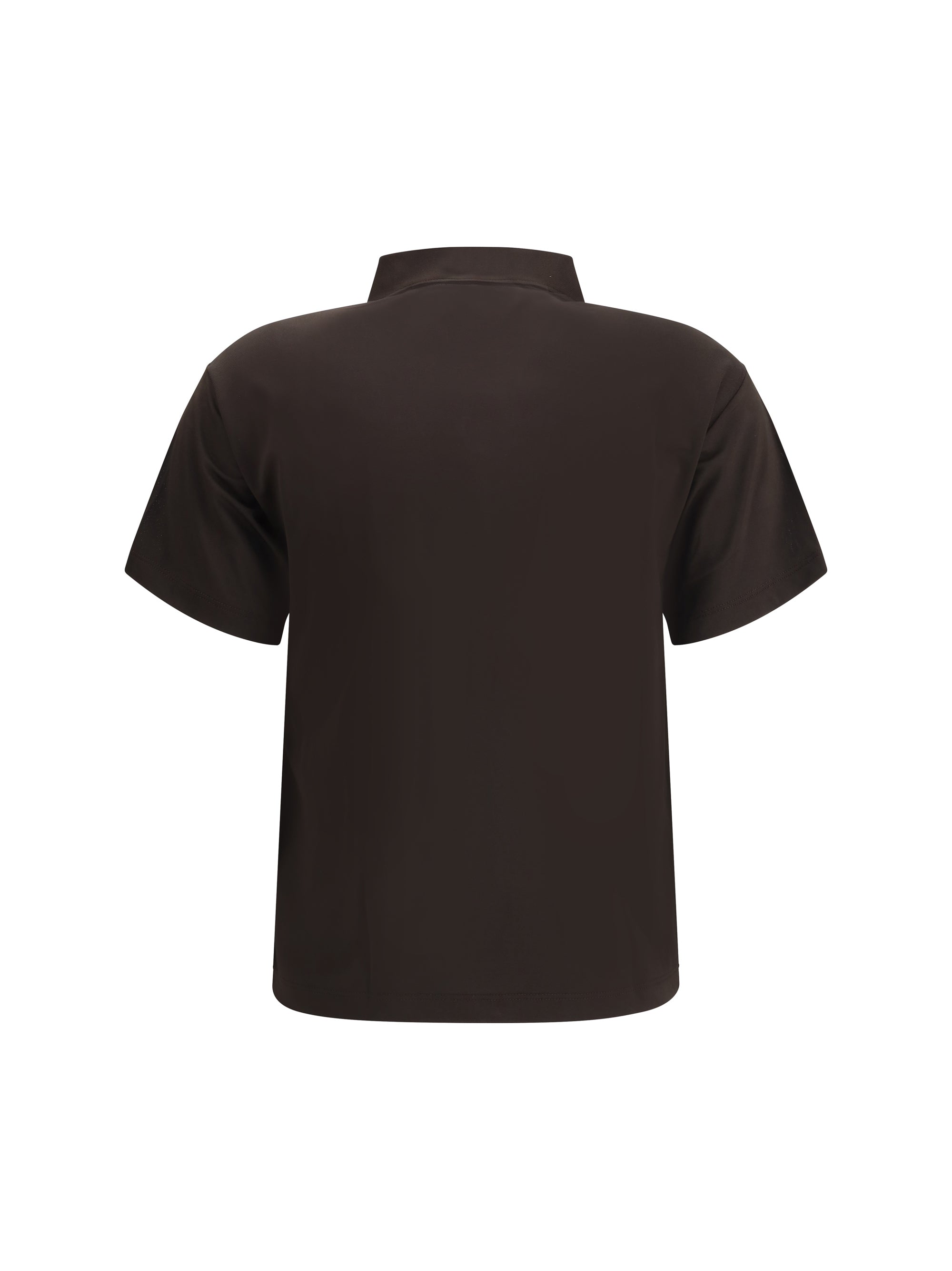 MARGIELA L semi-sheer polo shirt