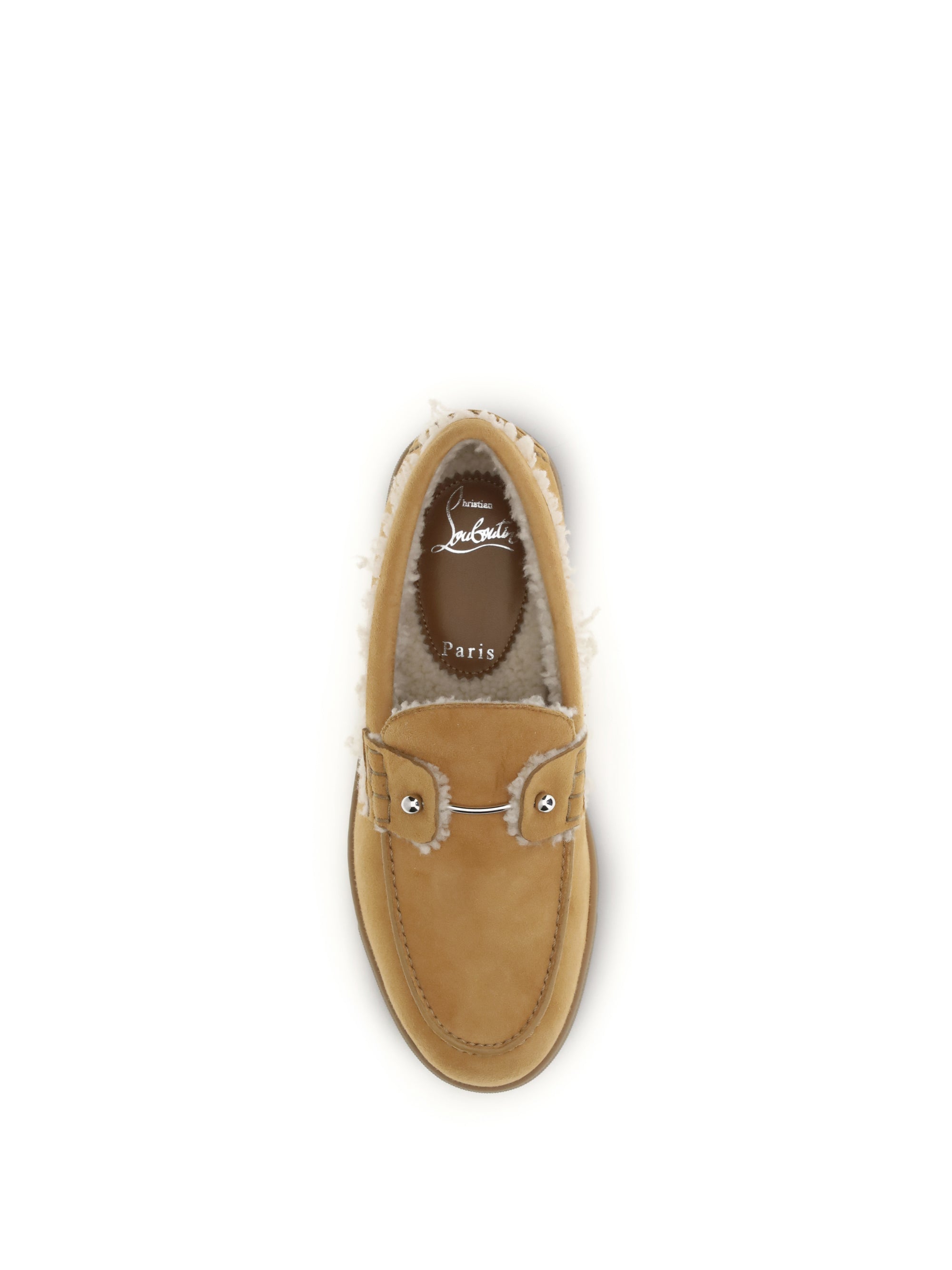 CHRISTIAN LOUBOUTIN 36 chambeliboat shearling loafers