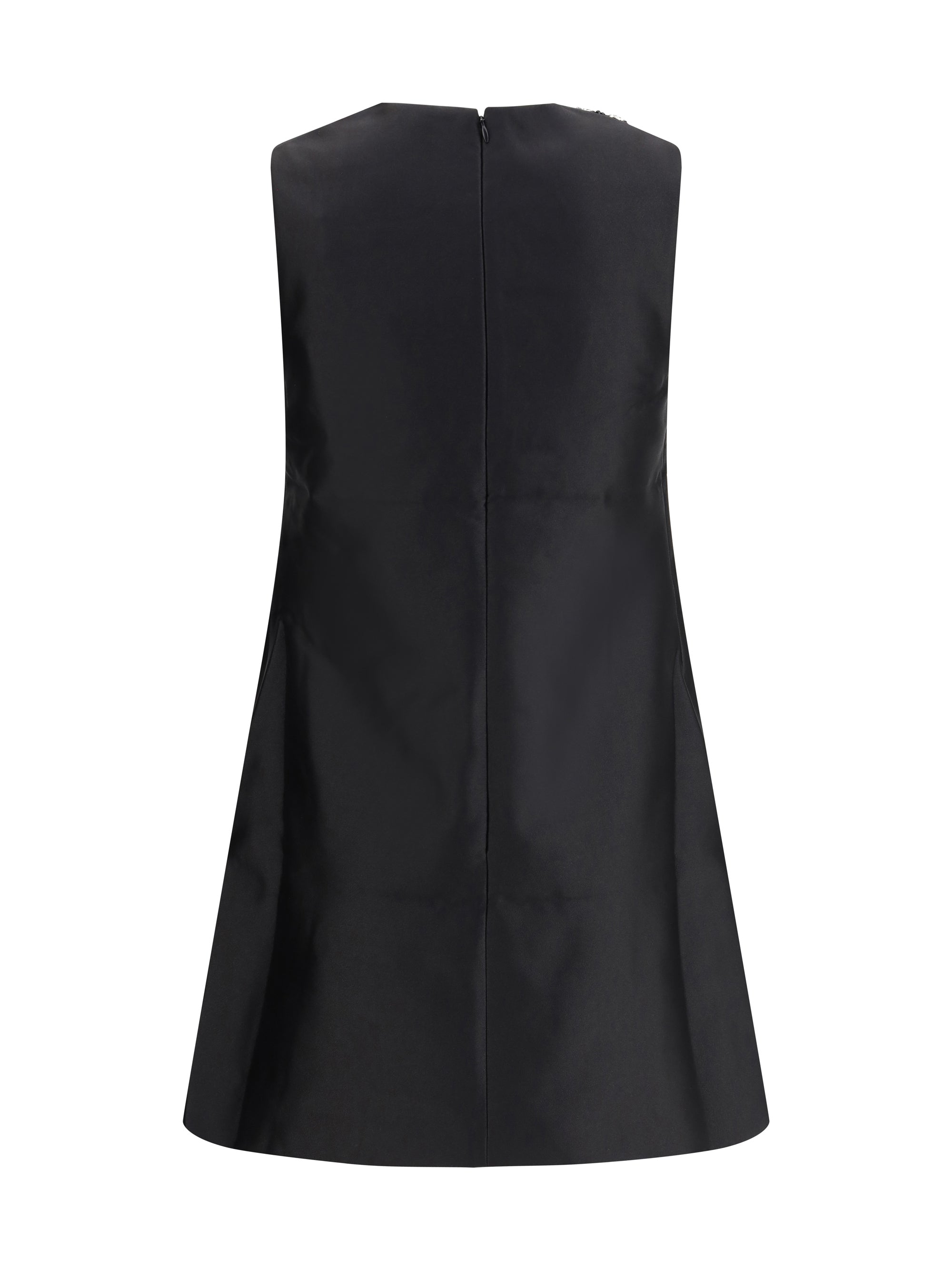 SELF-PORTRAIT 6 taffeta embellished trim short dress