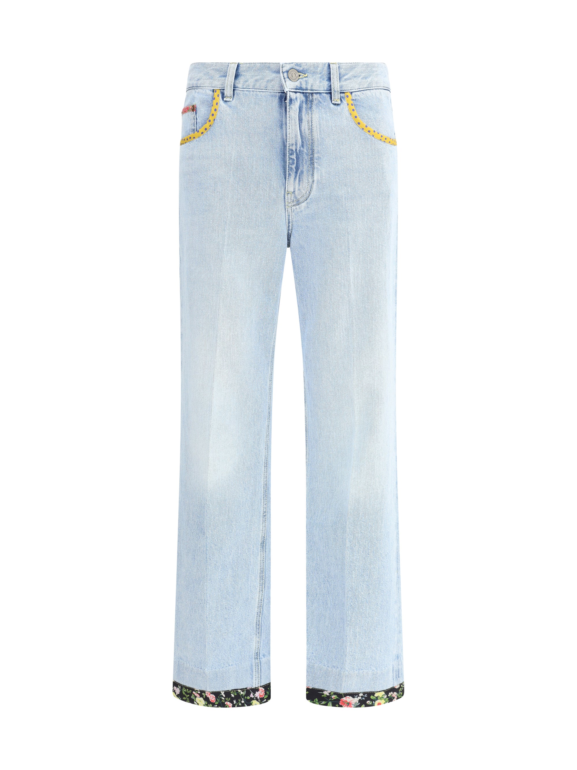 VALENTINO 27 floral edge jeans
