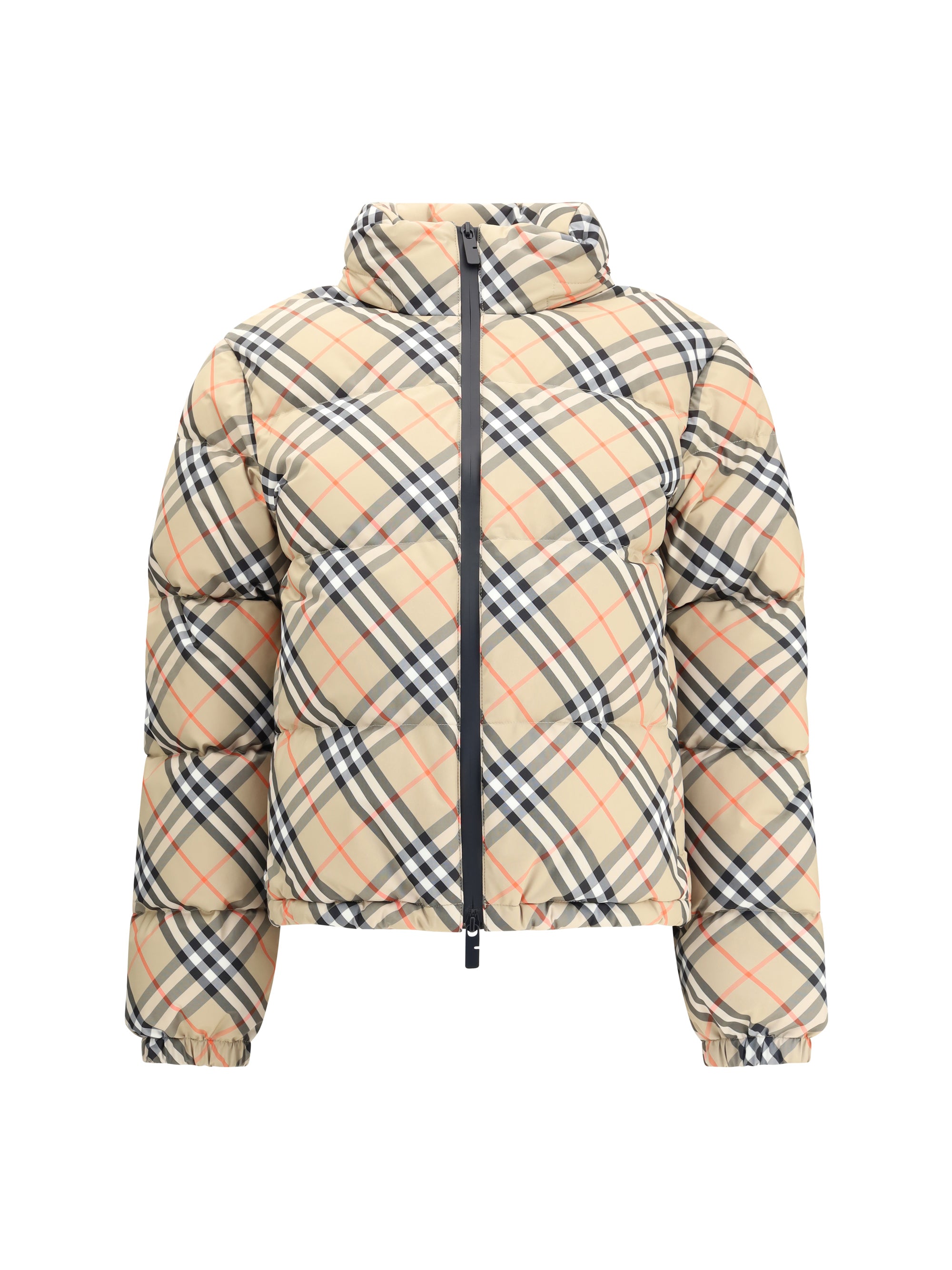 BURBERRY S check down jacket