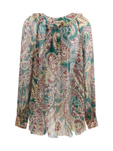 ETRO 40 silk crepon shirt