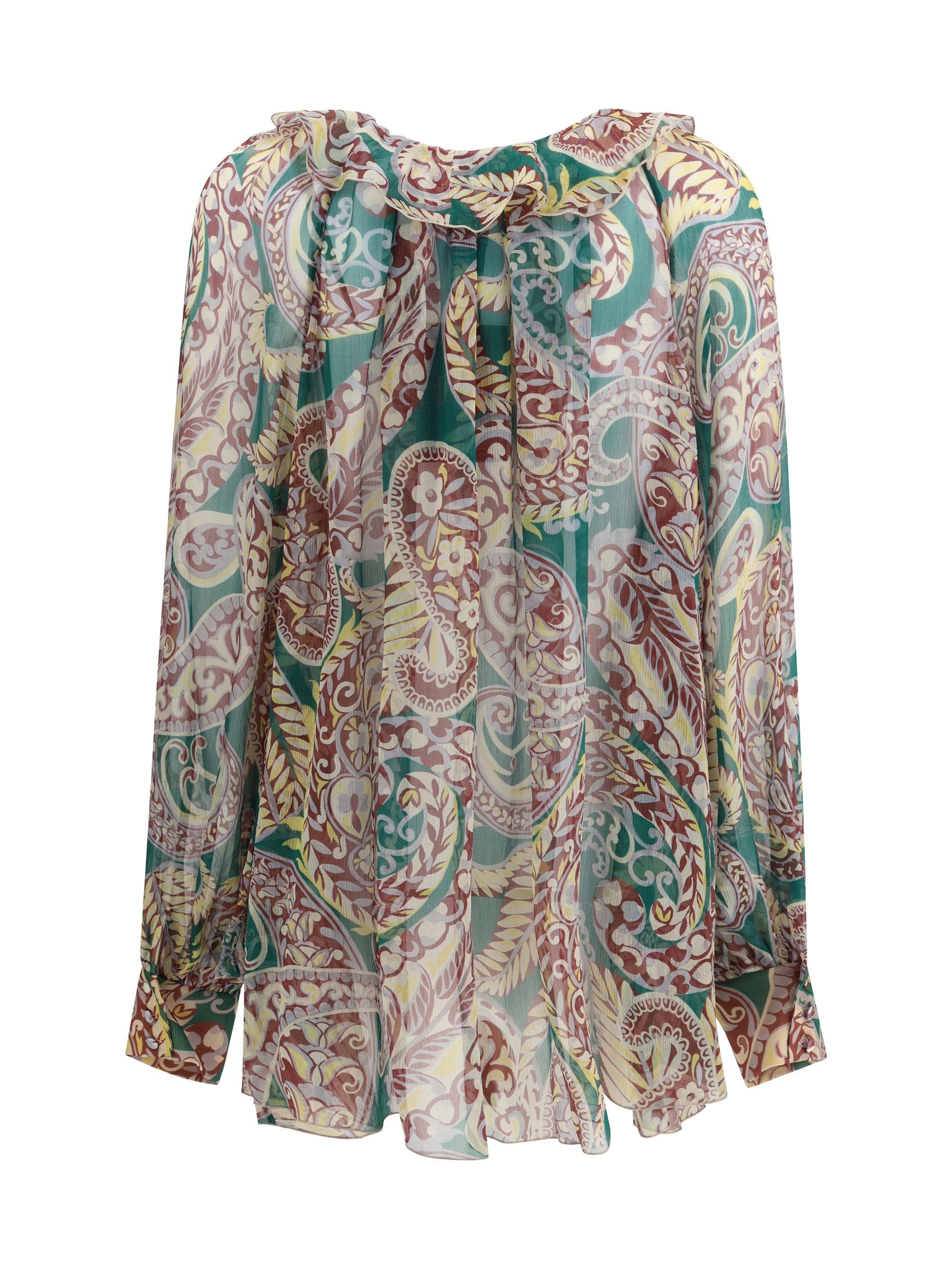 ETRO 40 silk crepon shirt