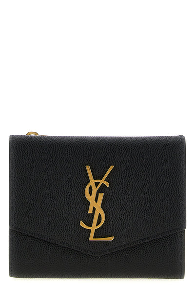 uptown wallet in grain de poudre embossed leather