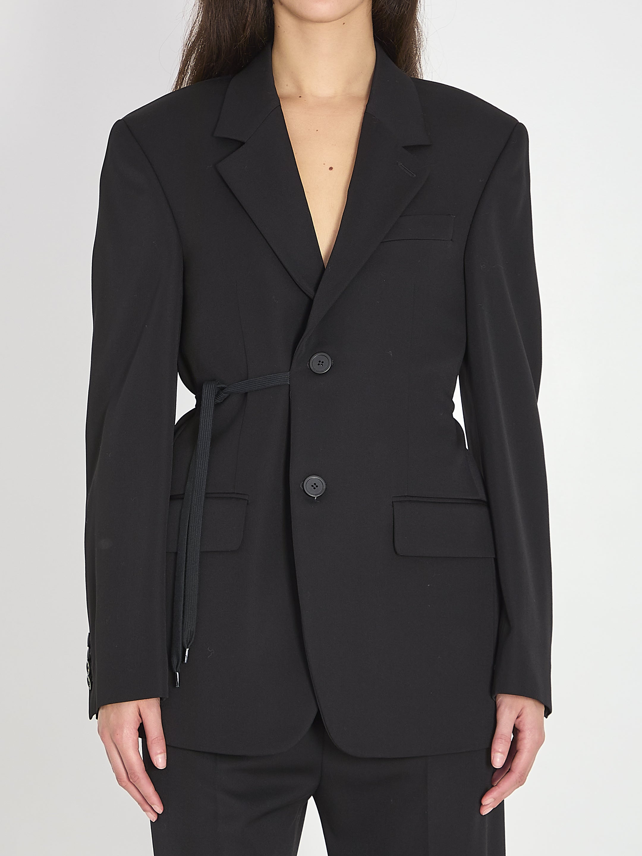 BALENCIAGA 36 tailored wrap jacket